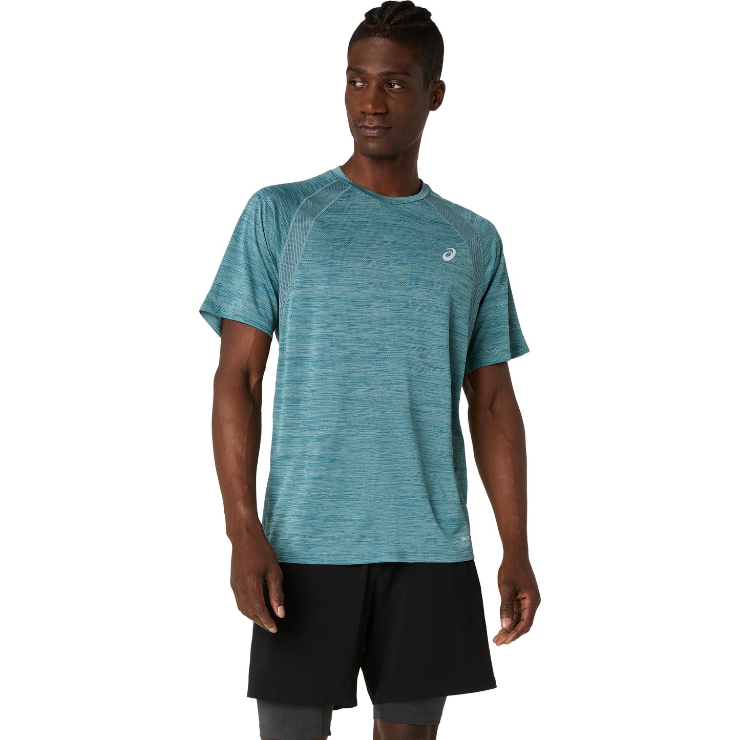 ASICS Road  Hardloopshirt Heren - turkoois
