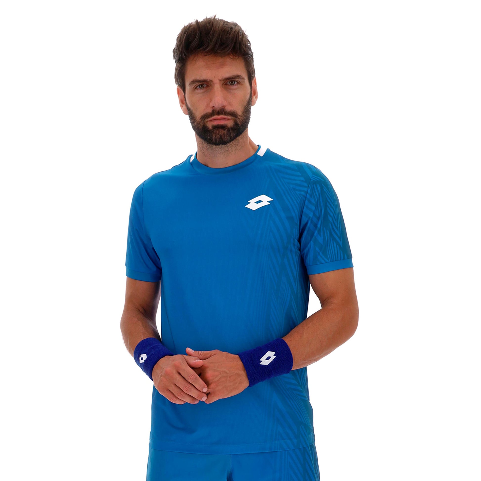 Lotto Tech VI T-shirt Heren - blauw, grijs