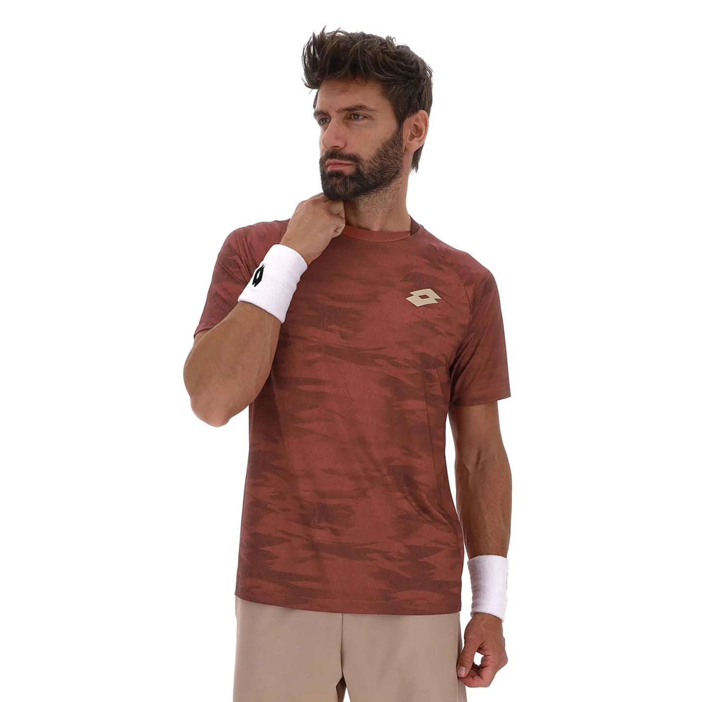 Lotto Tech VI T-shirt Heren - donkerrood
