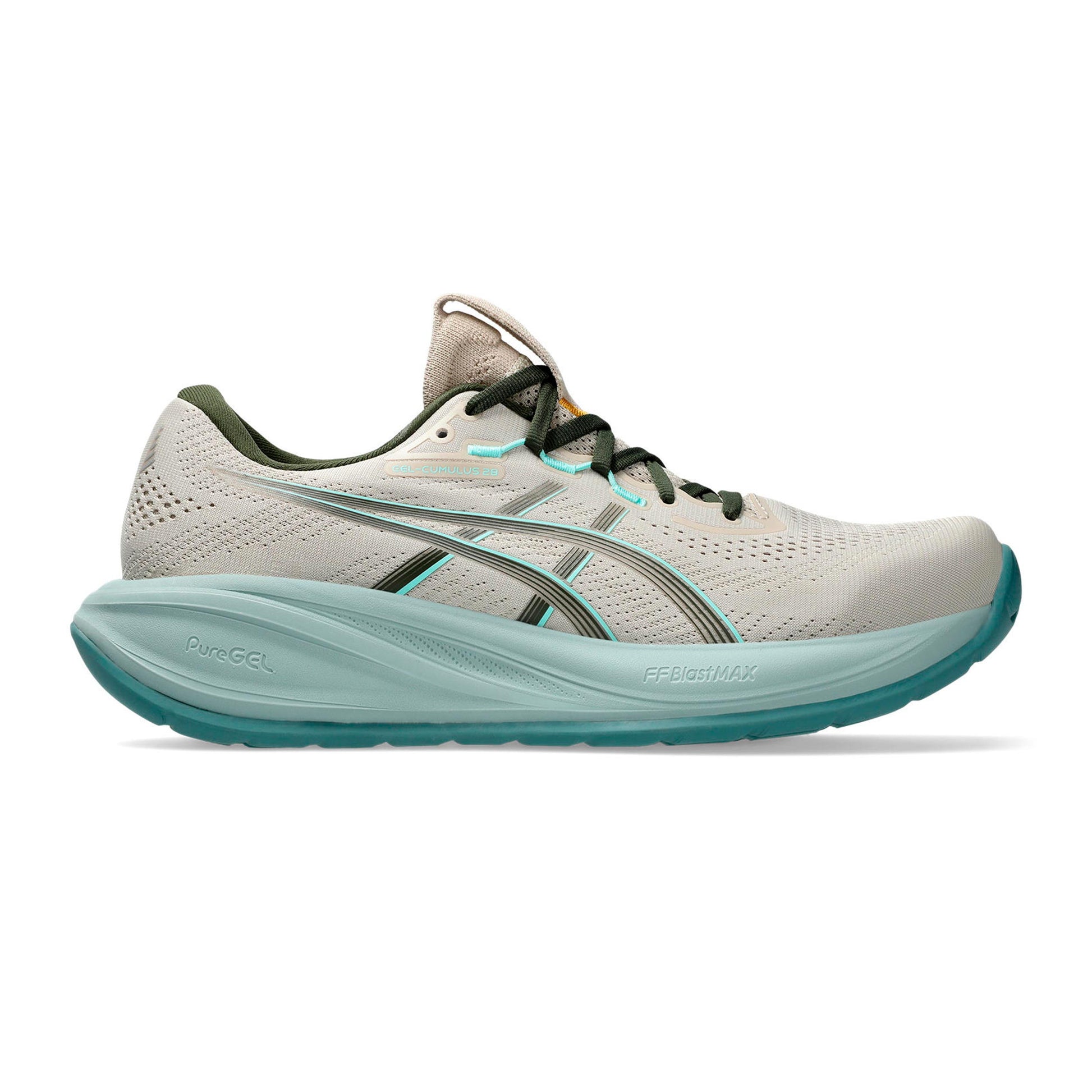 ASICS GEL-CUMULUS 28 Neutrale schoen Heren - beige, blauw