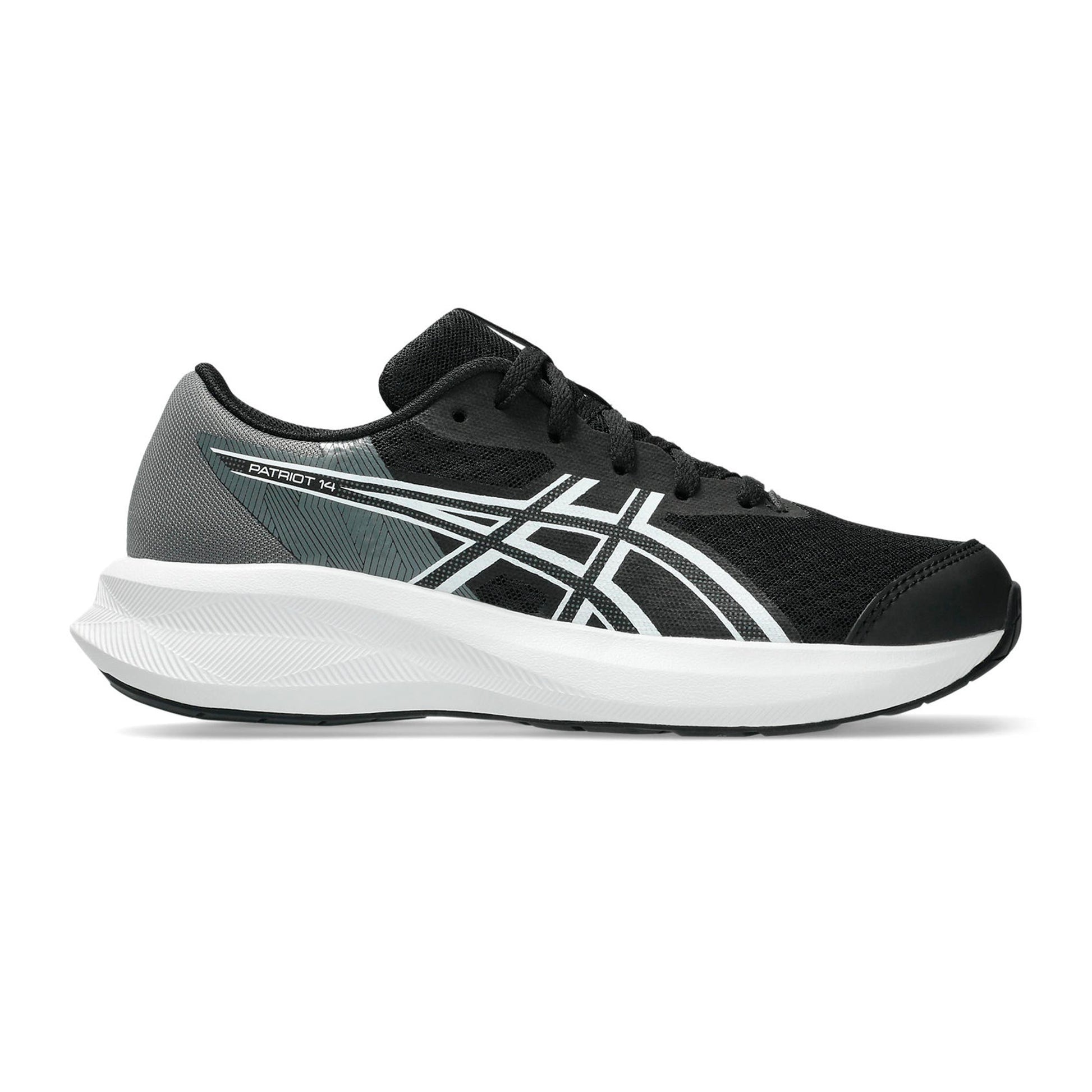 ASICS PATRIOT 14 GS Neutrale schoen Kinderen - zwart, wit