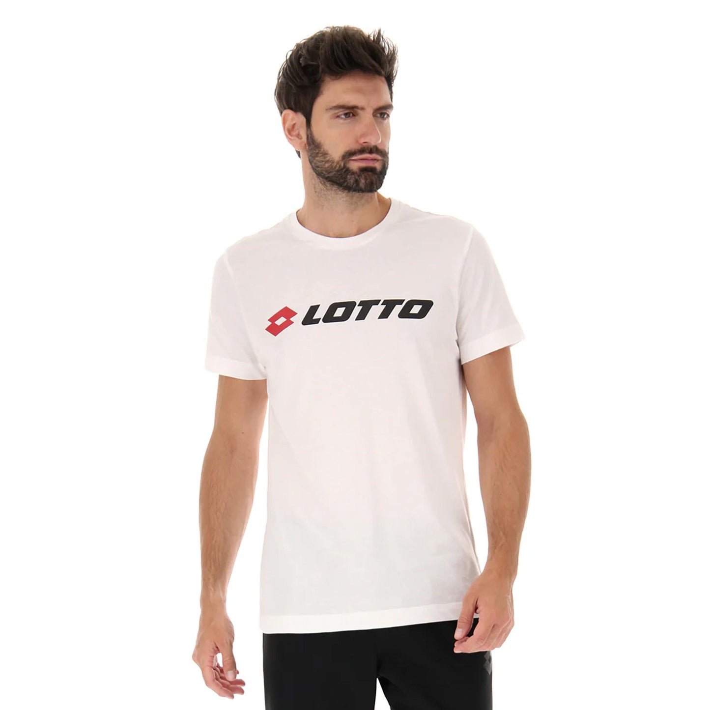 Lotto MSC II Logo T-shirt Heren - wit, donkerblauw