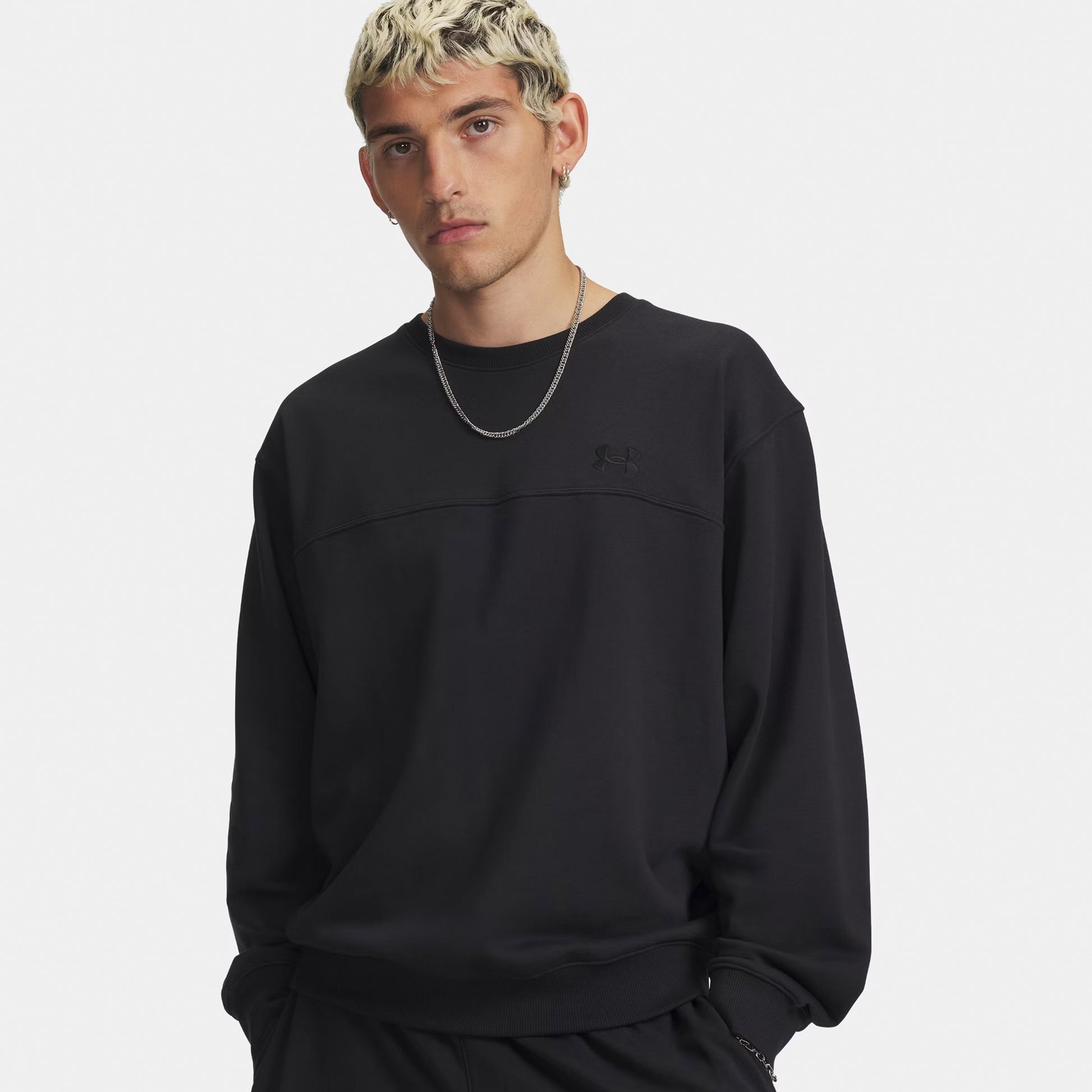 Under Armour Rival Crew Sweatshirt Heren - zwart, zwart