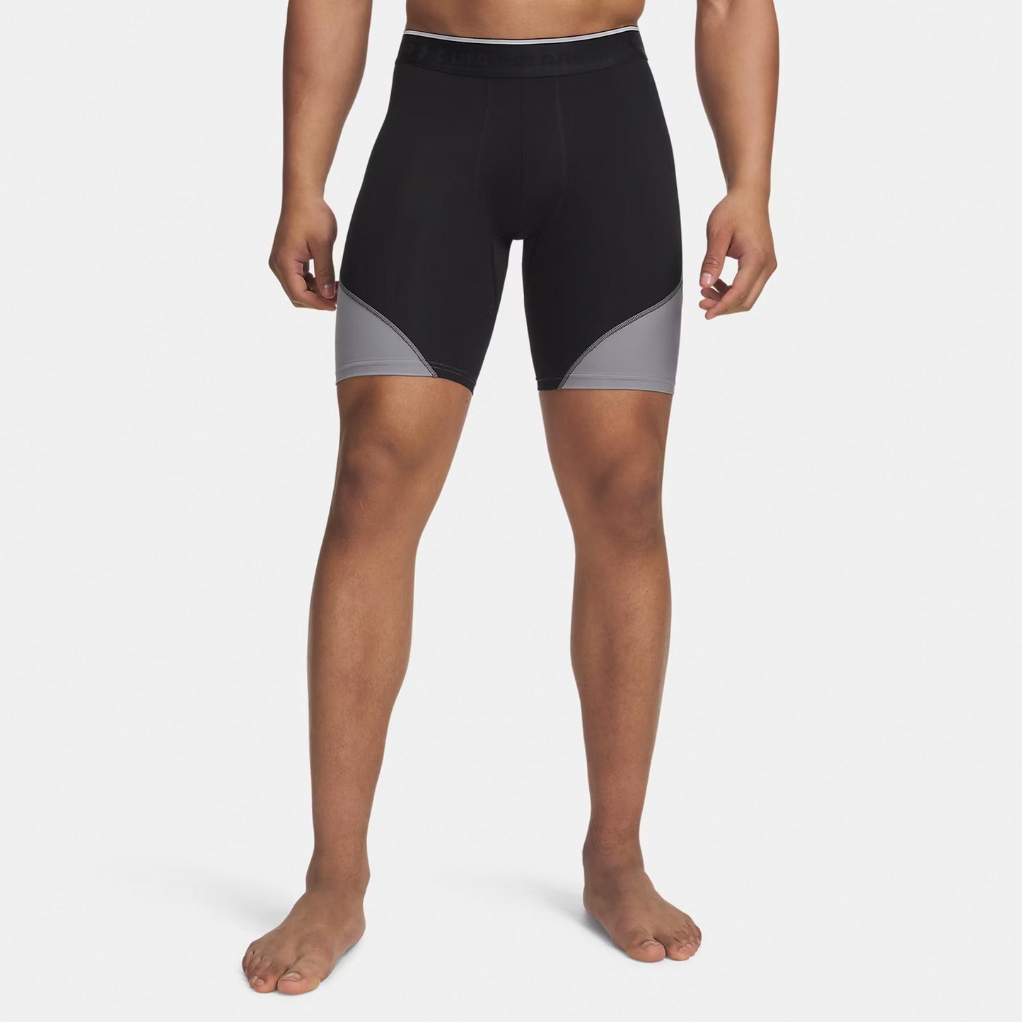 Under Armour Elite Long Shorts Heren - zwart, zilver