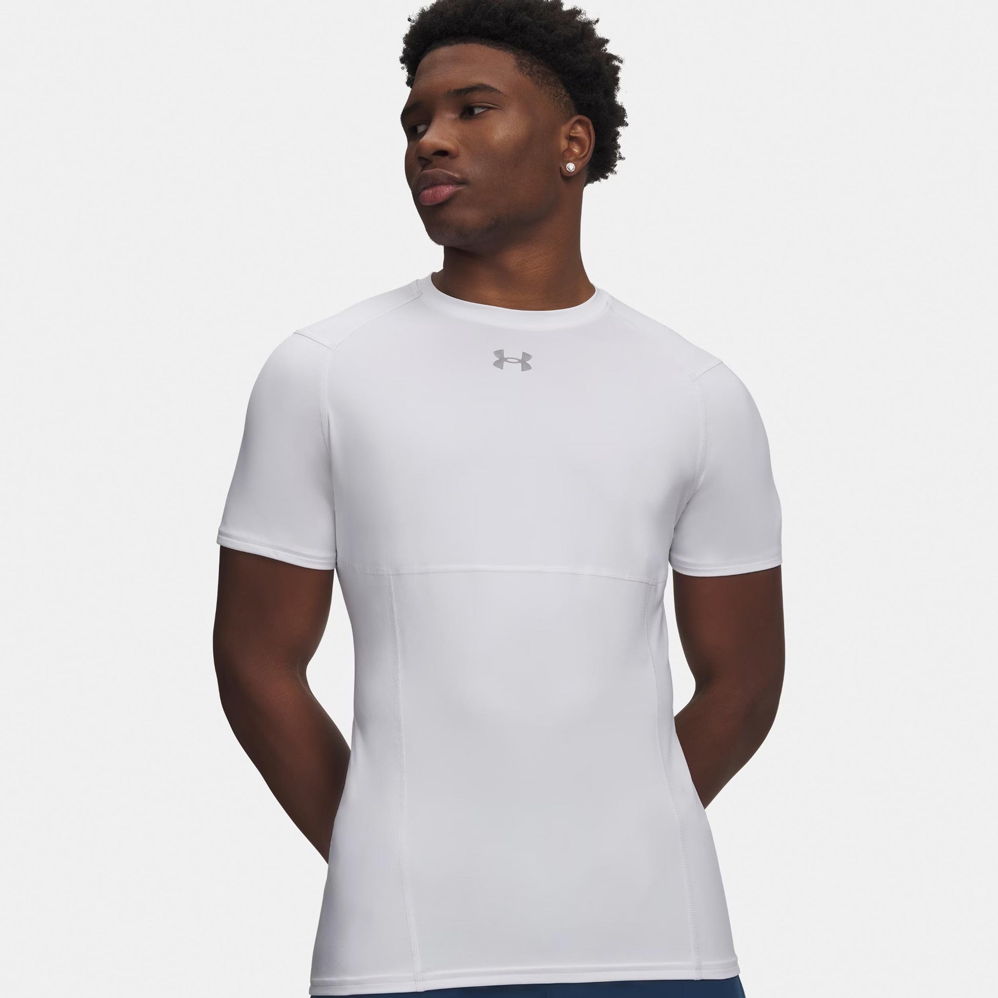 Under Armour Elite Fitted T-shirt Heren-wit