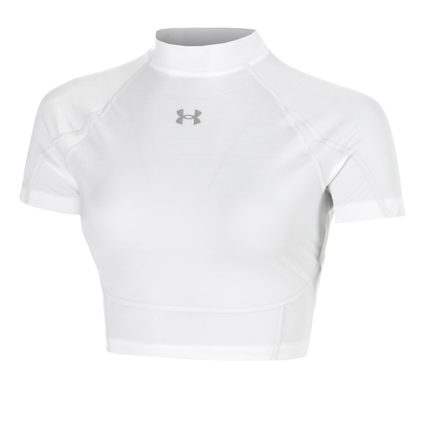 Under Armour HeatGear Elite Crop T-shirt Dames-wit