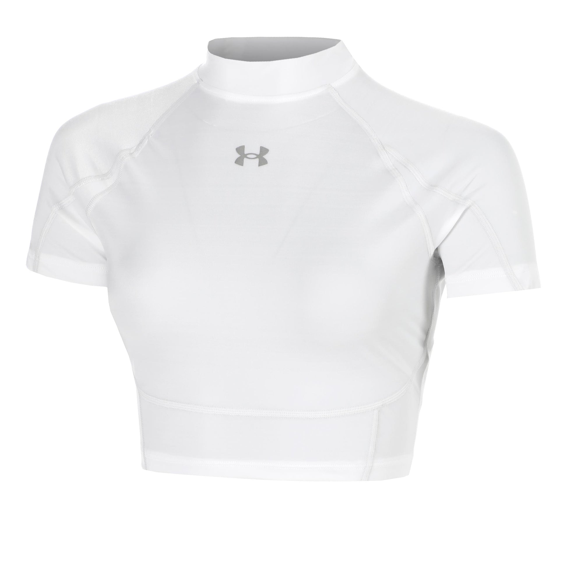 Under Armour HeatGear Elite Crop T-shirt Dames-wit