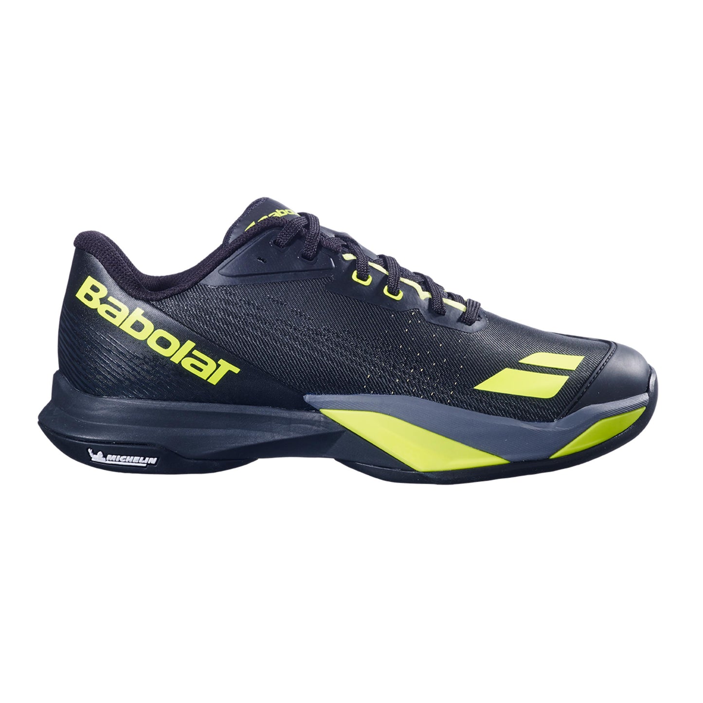 Babolat Jet Mach 4 Allcourt schoen Heren - zwart, neongeel