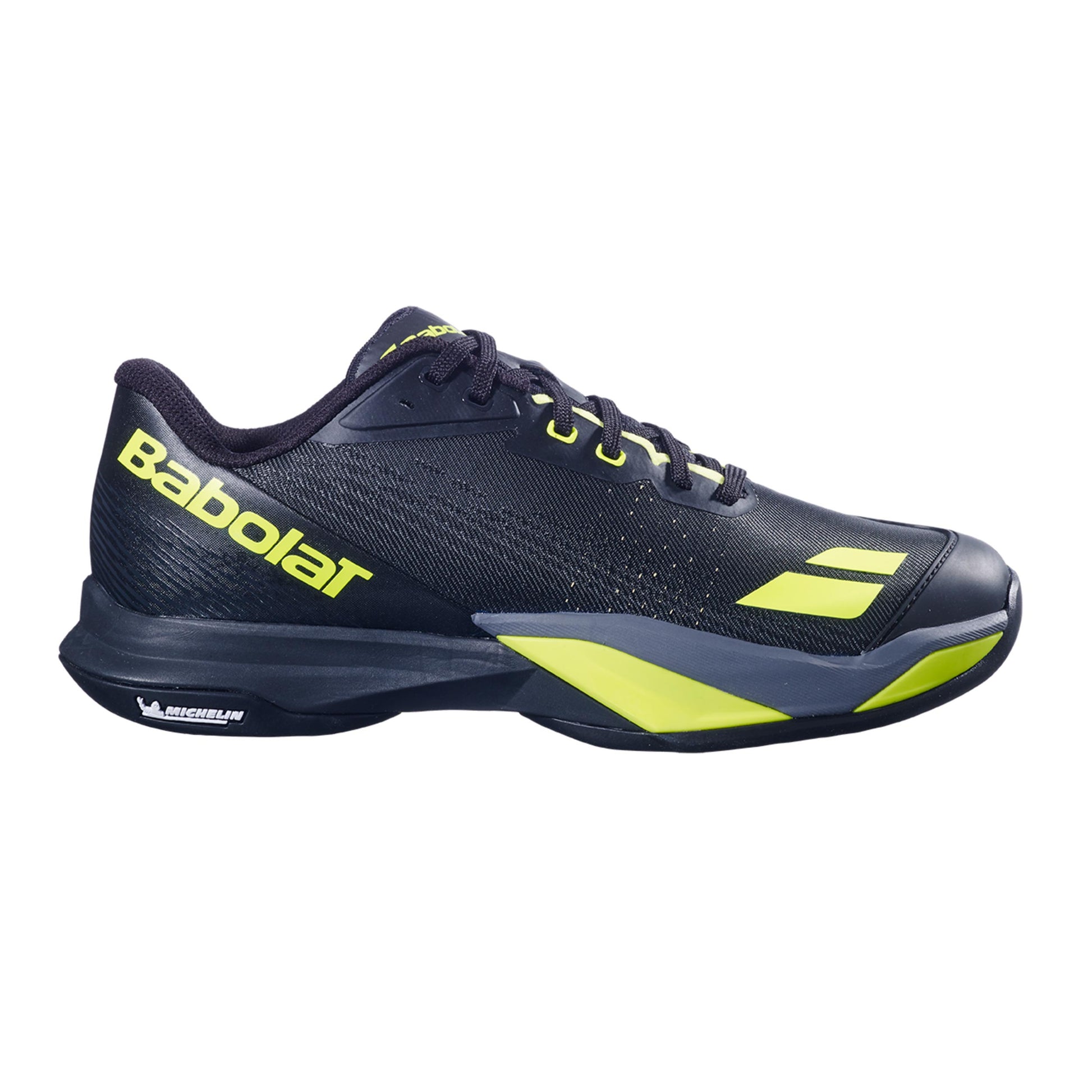 Babolat Jet Mach 4 Allcourt schoen Heren - zwart, neongeel