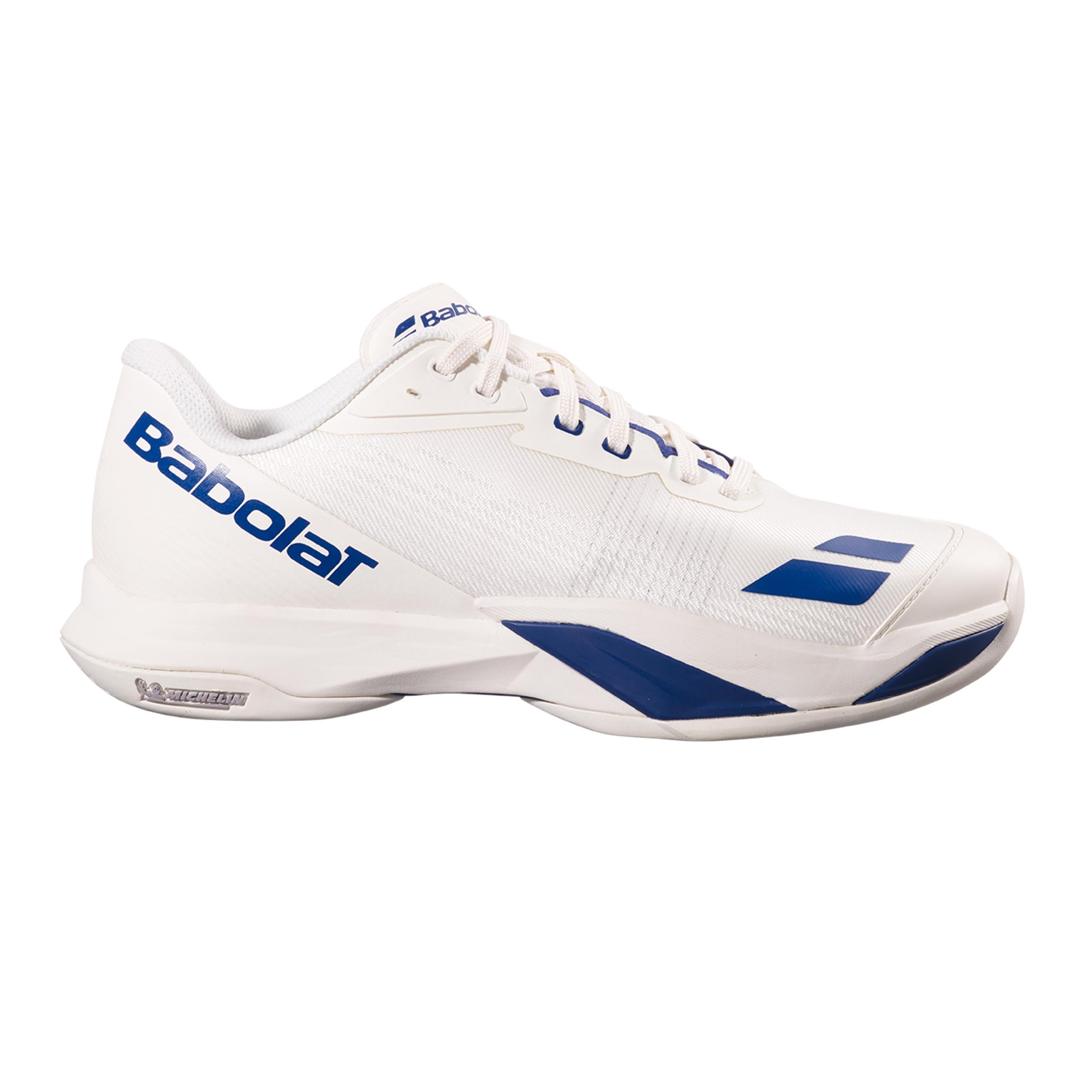 Babolat Jet Mach 4 Allcourt schoen Heren - crème, donkerblauw