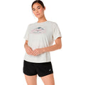 Fujitrail Logo  Hardloopshirt Dames - beige