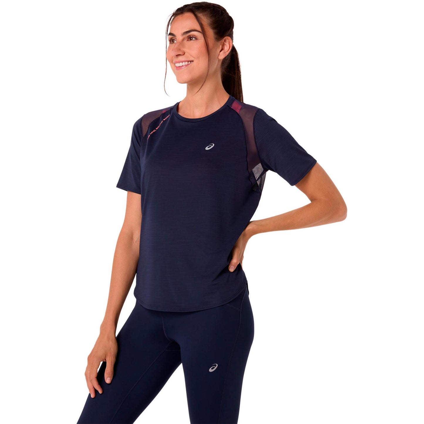 ASICS Road  Hardloopshirt Dames - donkerblauw