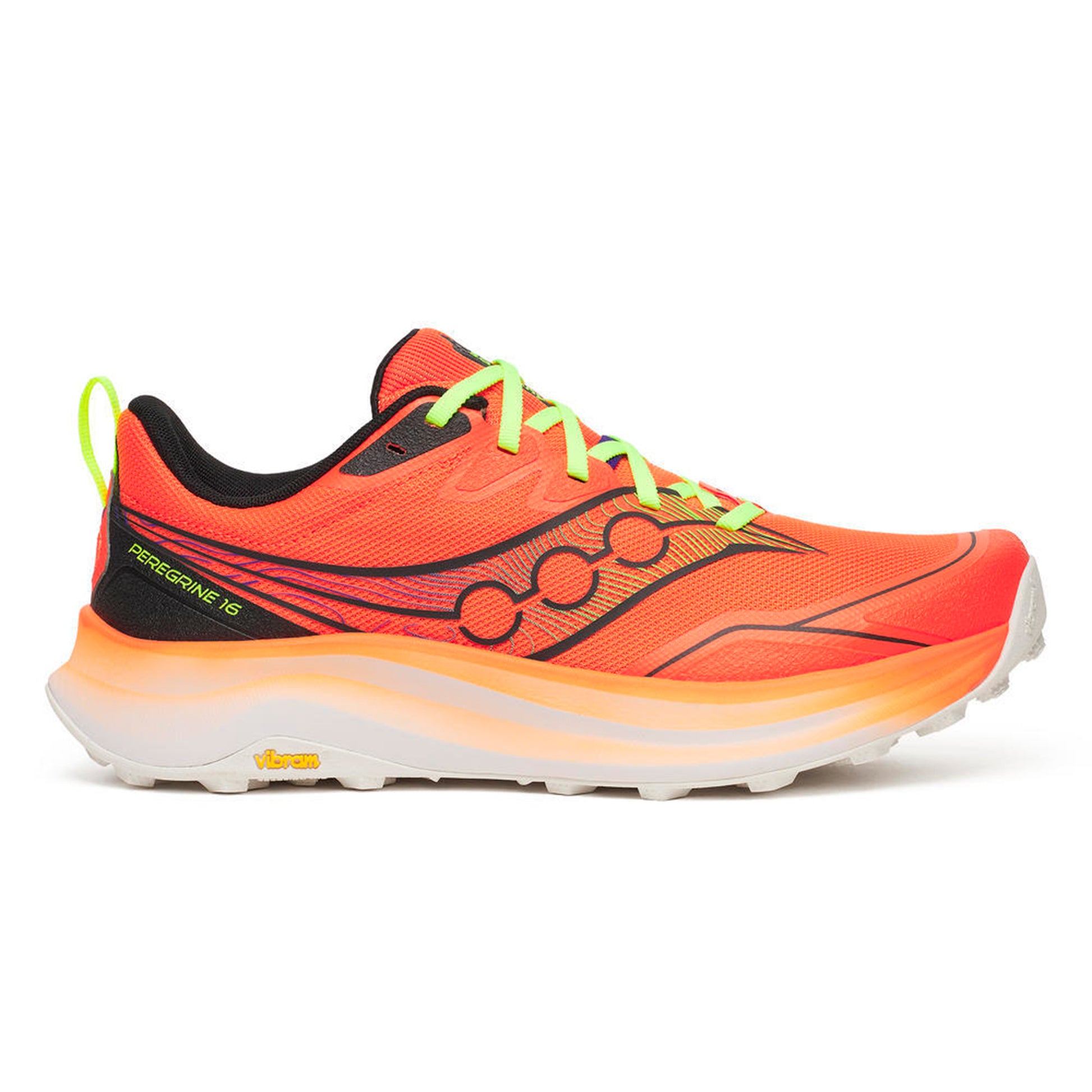 Saucony Peregrine 16 Trailschoen Heren-oranje, zwart