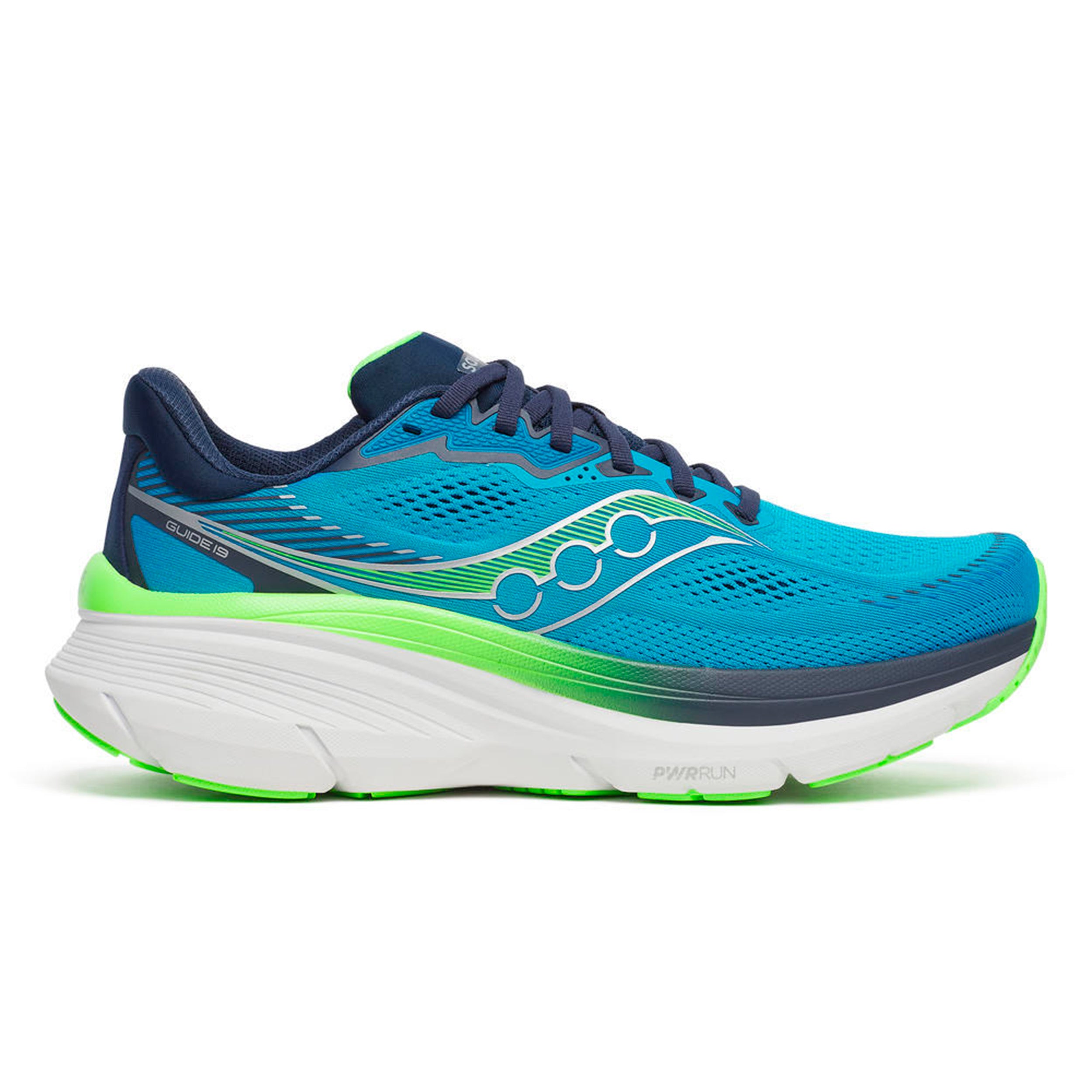 Saucony Guide 19 Stabiliteitsschoen Heren-blauw, neongroen