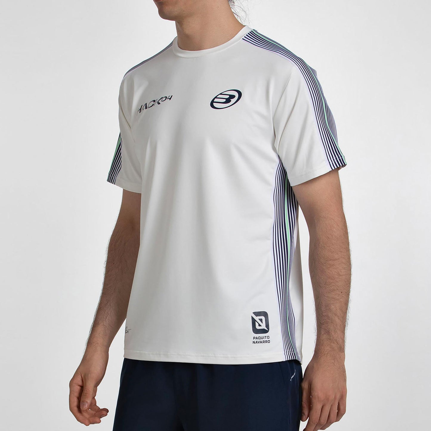 Bullpadel Paquito 26V T-shirt Heren - wit, blauw