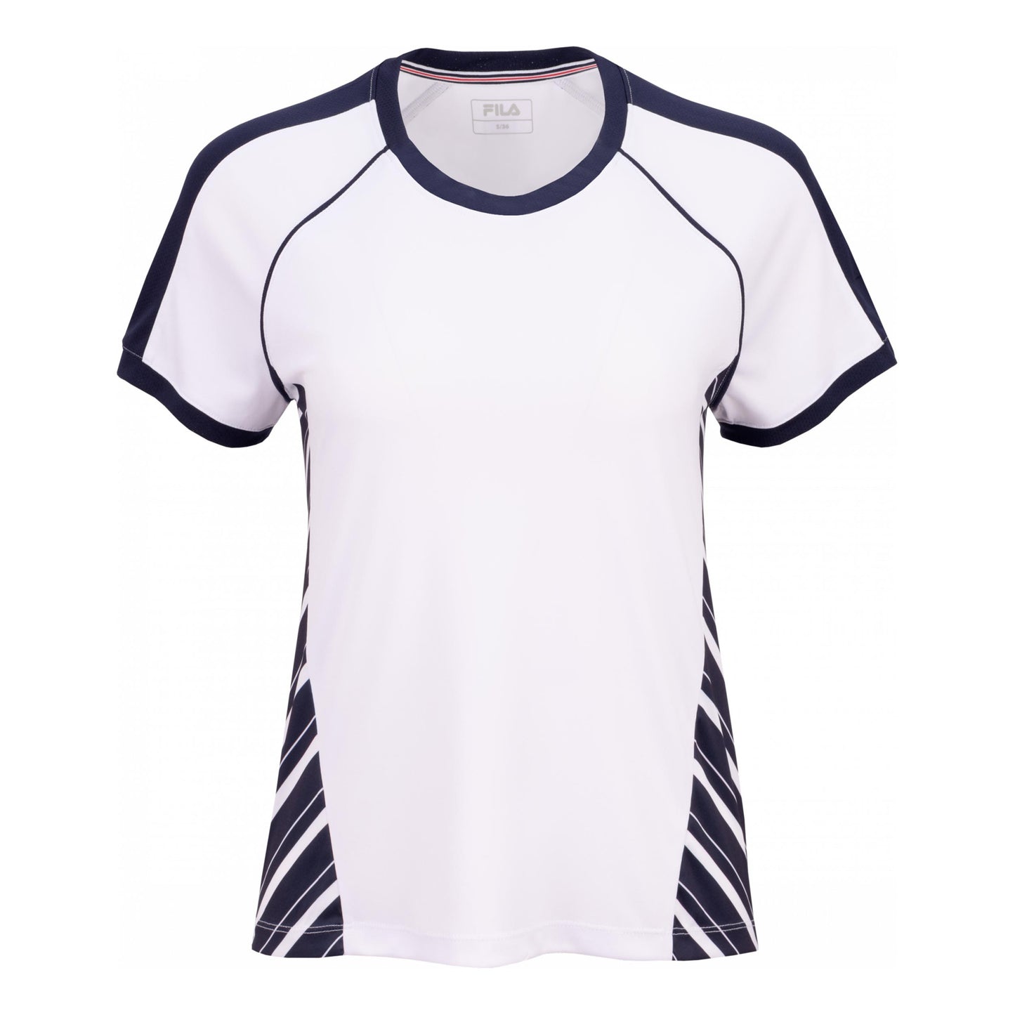 Fila Josefine T-shirt Dames-wit, donkerblauw