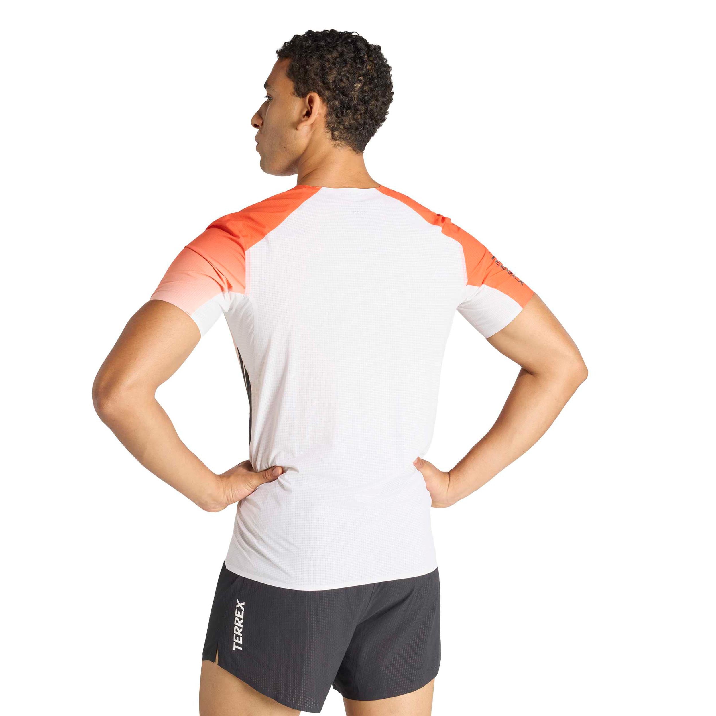 Terrex XPR Pro Hardloopshirt Heren-wit, oranje | Tennis-Point