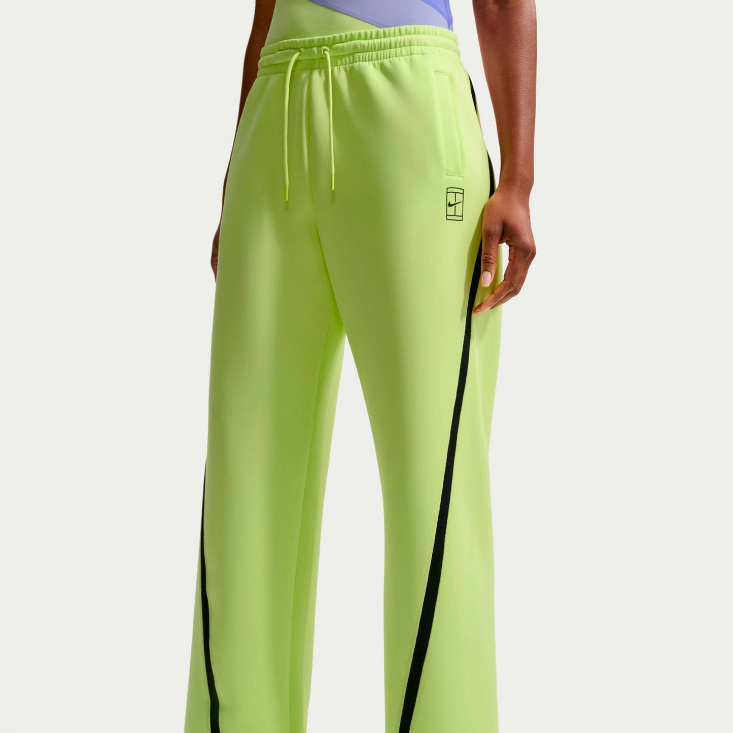 Nike Court Dri-Fit Advantage  Trainingsbroek Dames-limoen