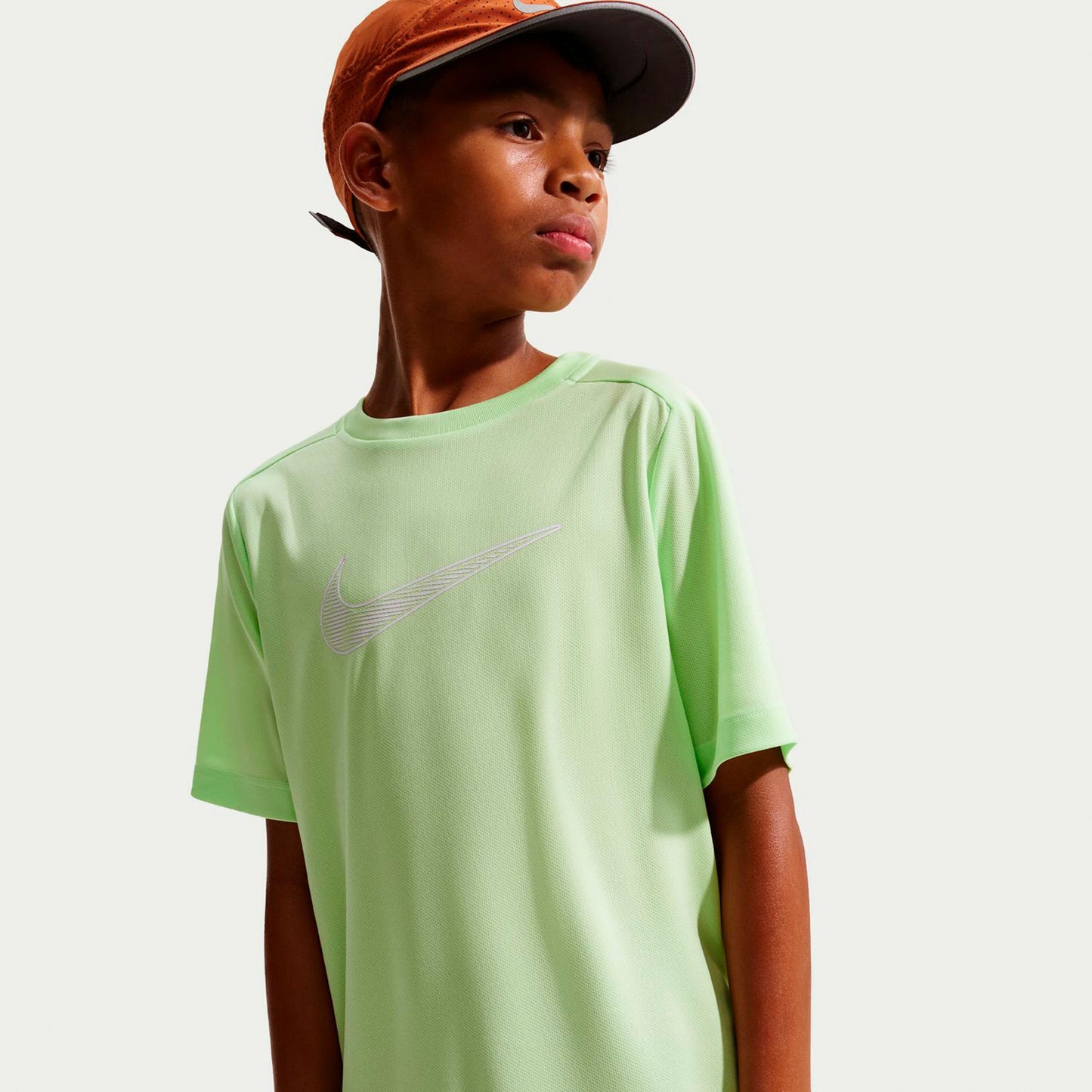 Nike Dri-Fit Multi  T-shirt Jongens-limoen