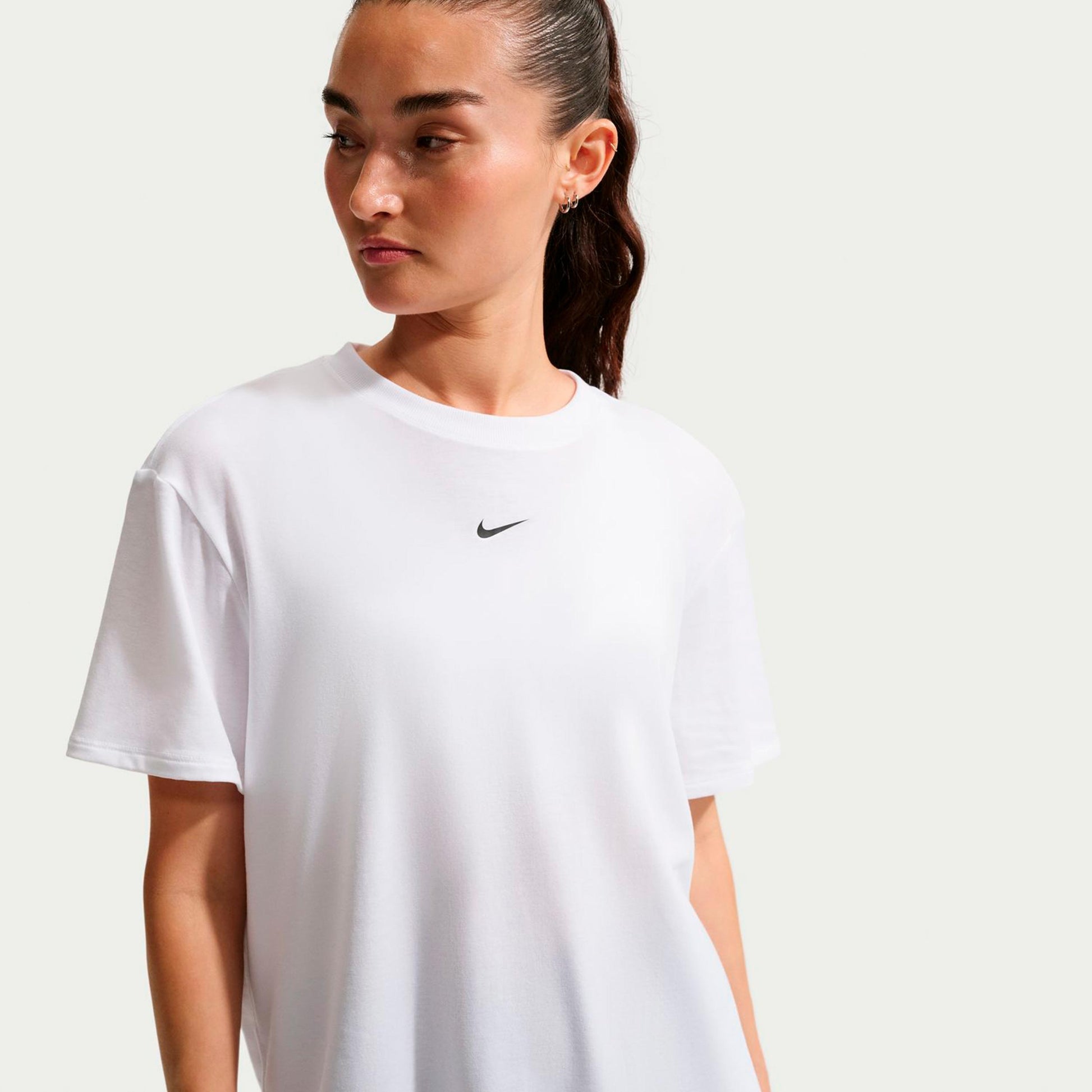 Nike One Relaxed Dri-Fit  T-shirt Dames-wit
