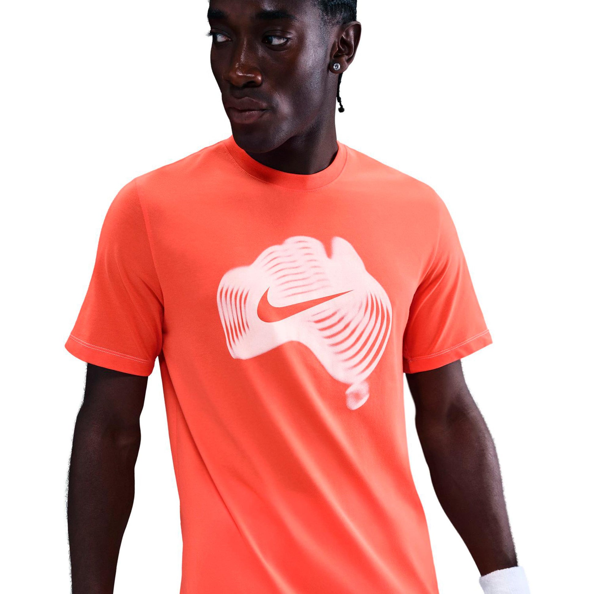 Nike Court Dri-Fit T-shirt Heren-oranje