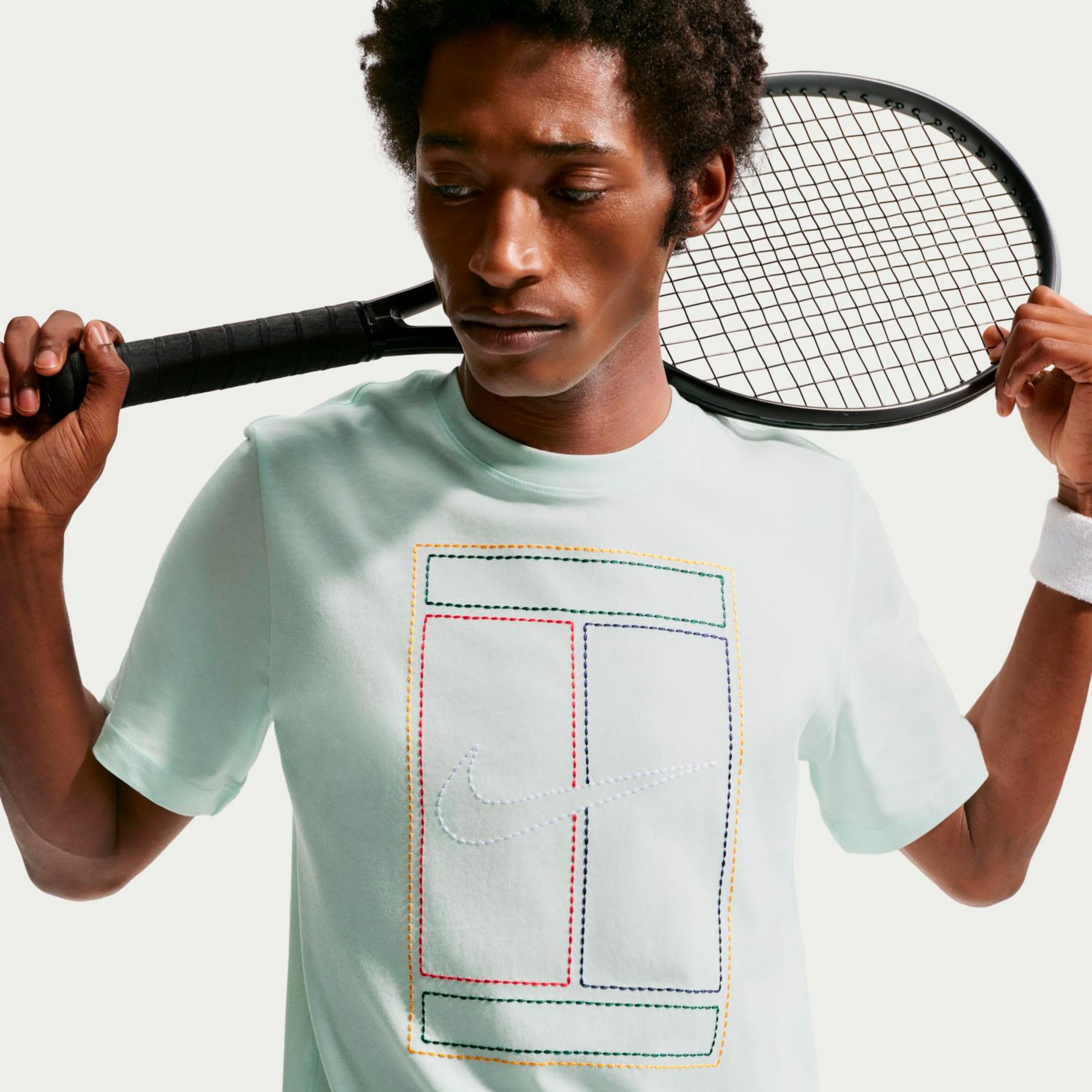 Nike Court Heritage T-shirt Heren - mint