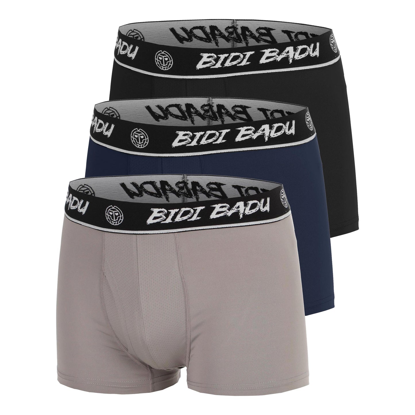 BIDI BADU Boxershort - Verpakking 3 stuks Heren-donkerblauw, zwart