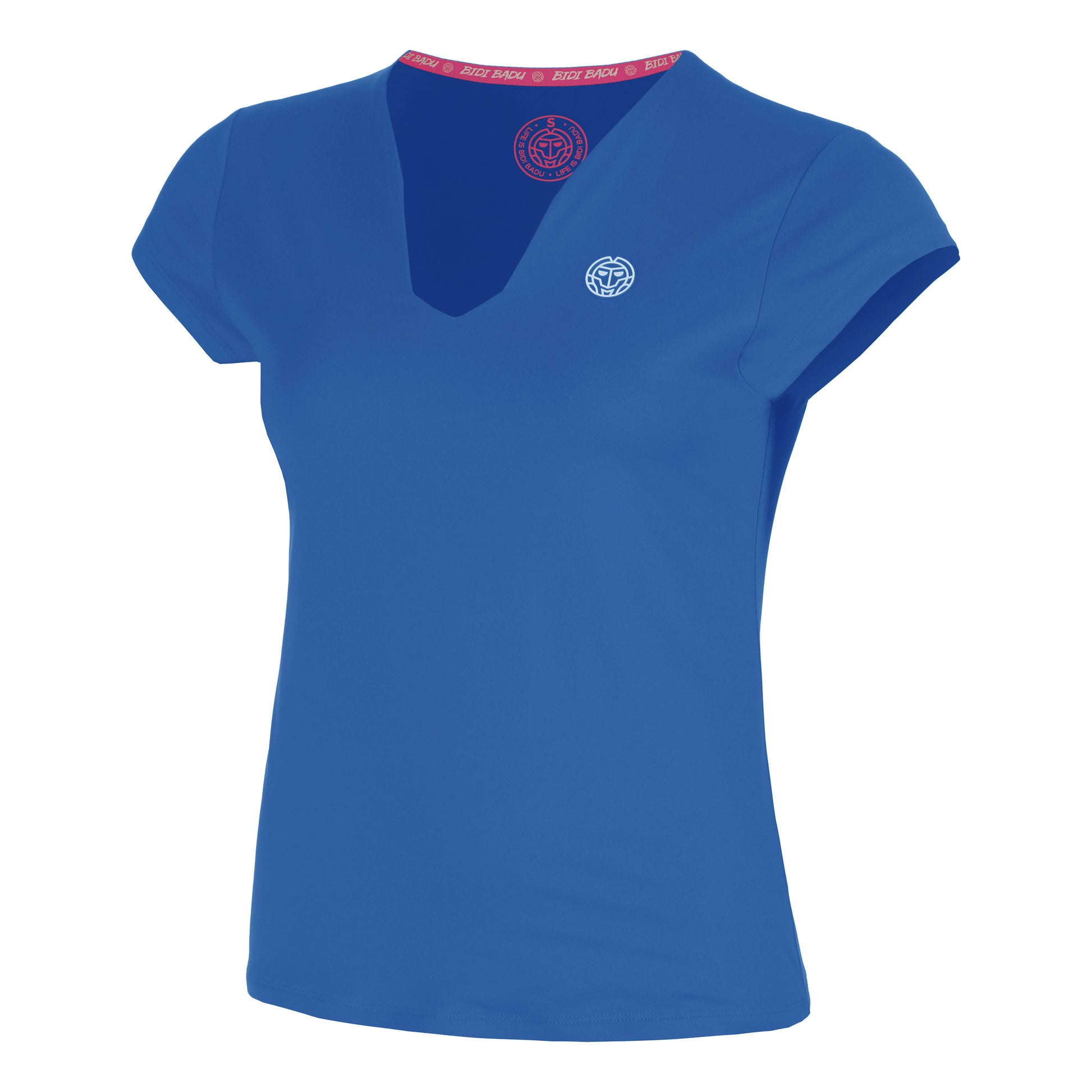 BIDI BADU Hey Laguna V-Neck T-shirt Dames-blauw