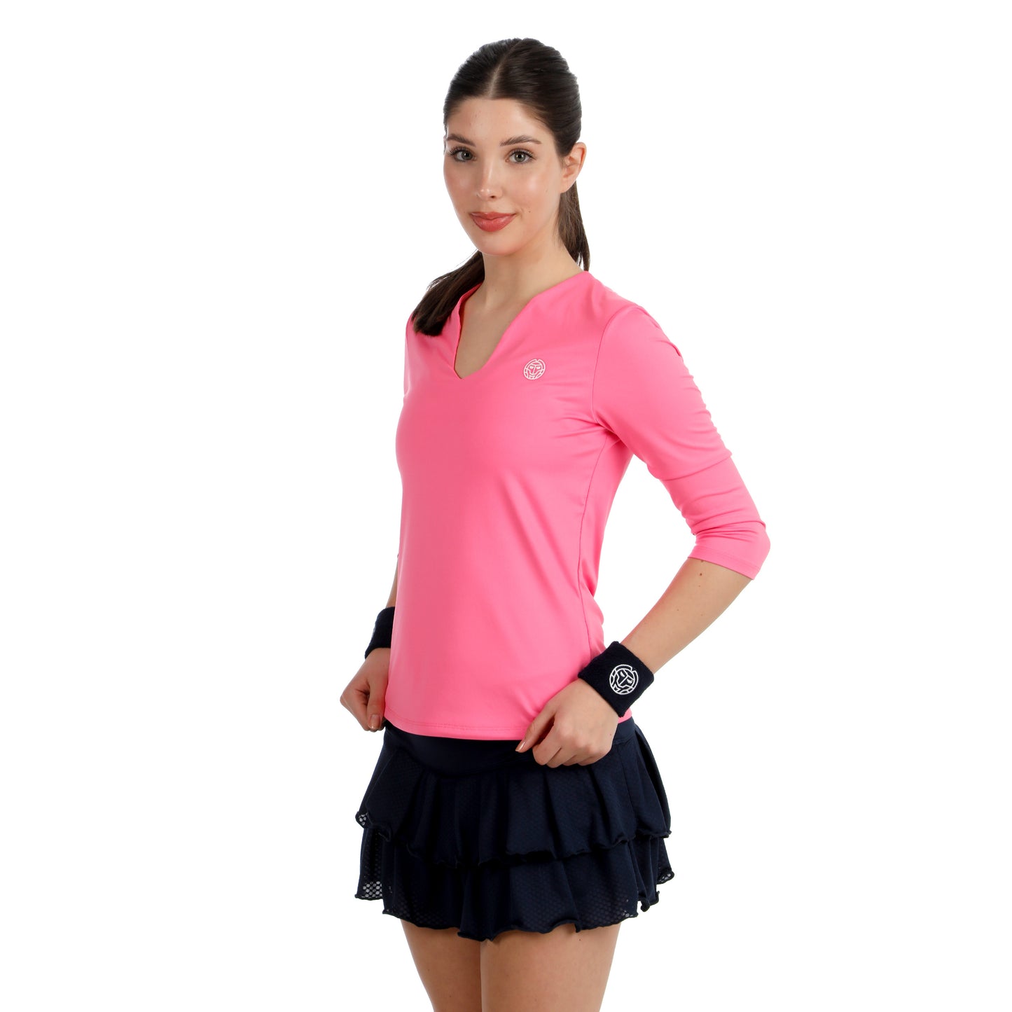 BIDI BADU Crew 2.0 V-Neck Longsleeve Dames-pink