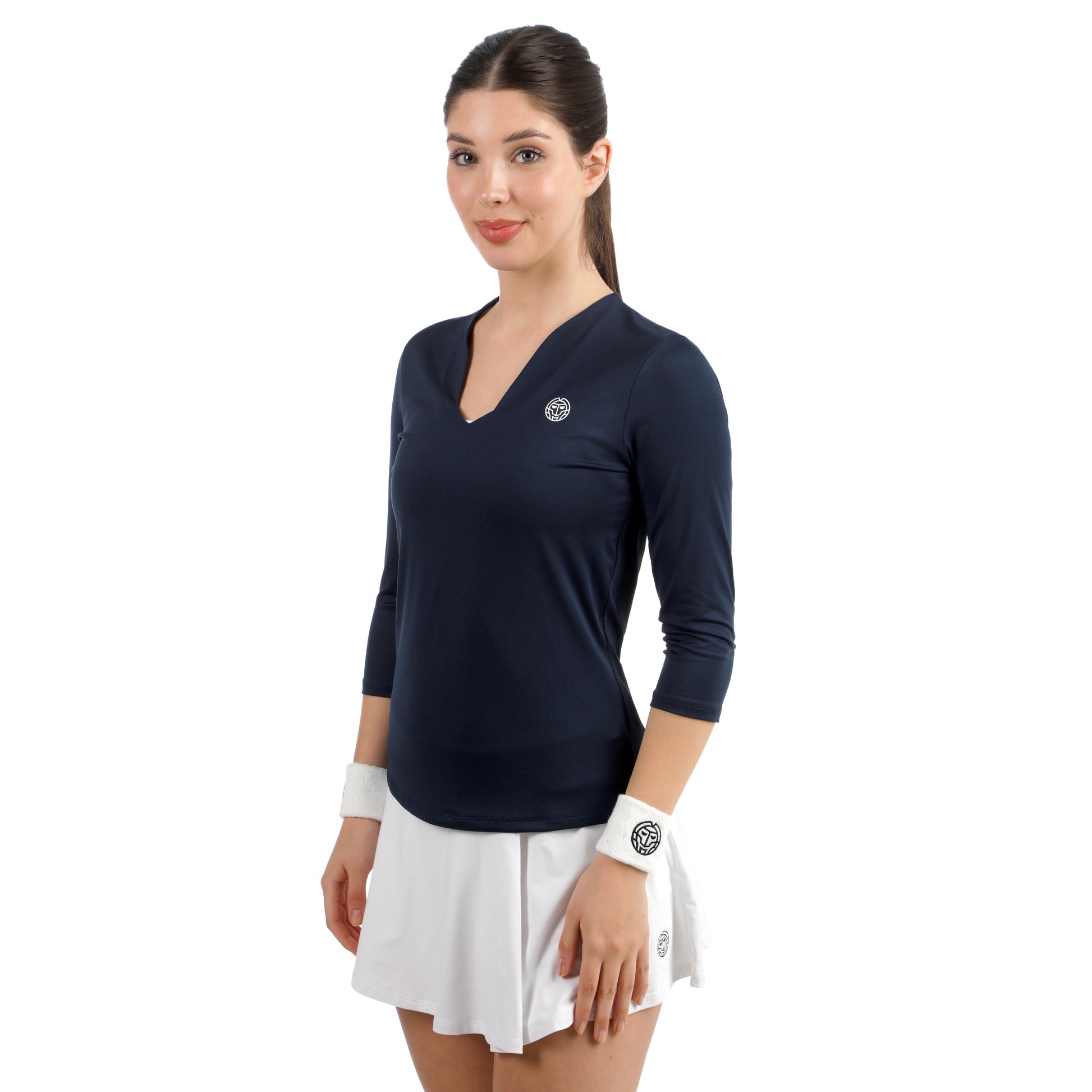 BIDI BADU Crew 2.0 V-Neck Longsleeve Dames-donkerblauw