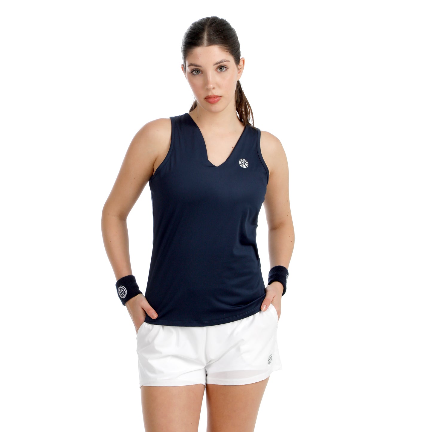 BIDI BADU Crew 2.0 V-Neck Tanktop Dames-donkerblauw