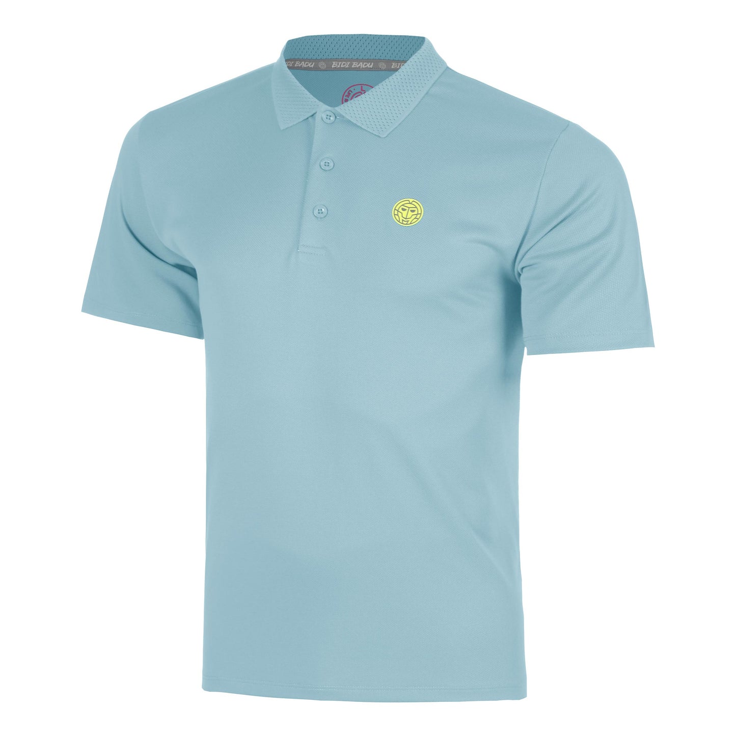 BIDI BADU Solid Polo Heren-petrolblauw