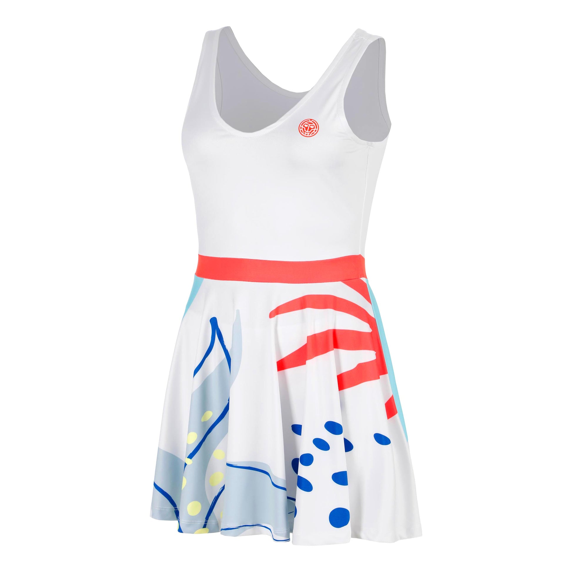 BIDI BADU Hey Laguna Jurk Dames-wit, veelkleurig