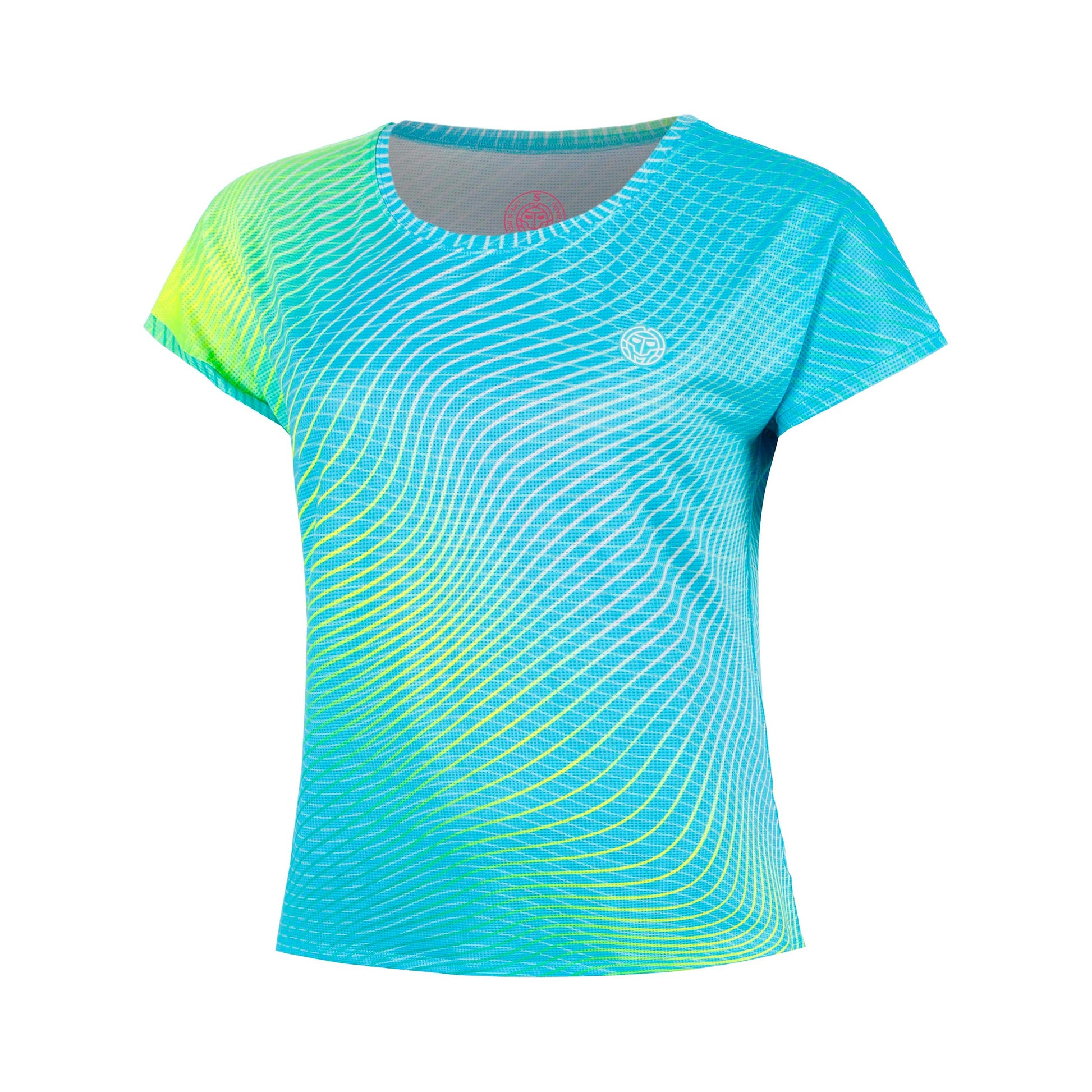 BIDI BADU Out of Control T-shirt Meisjes-blauw, neongeel