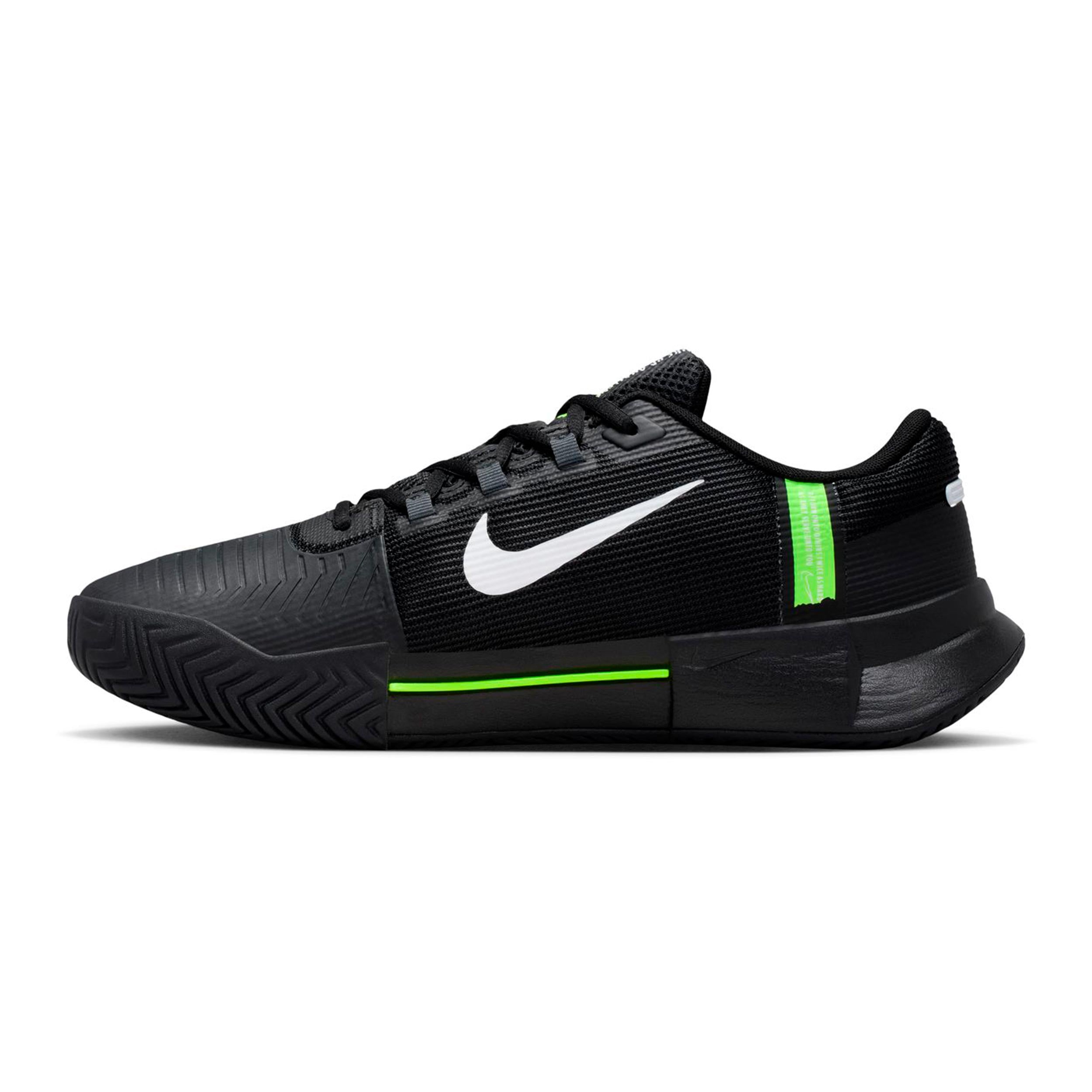 Nai① Zoom GP Challenge 1.5 Allcourt schoen Heren - zwart, neongroen