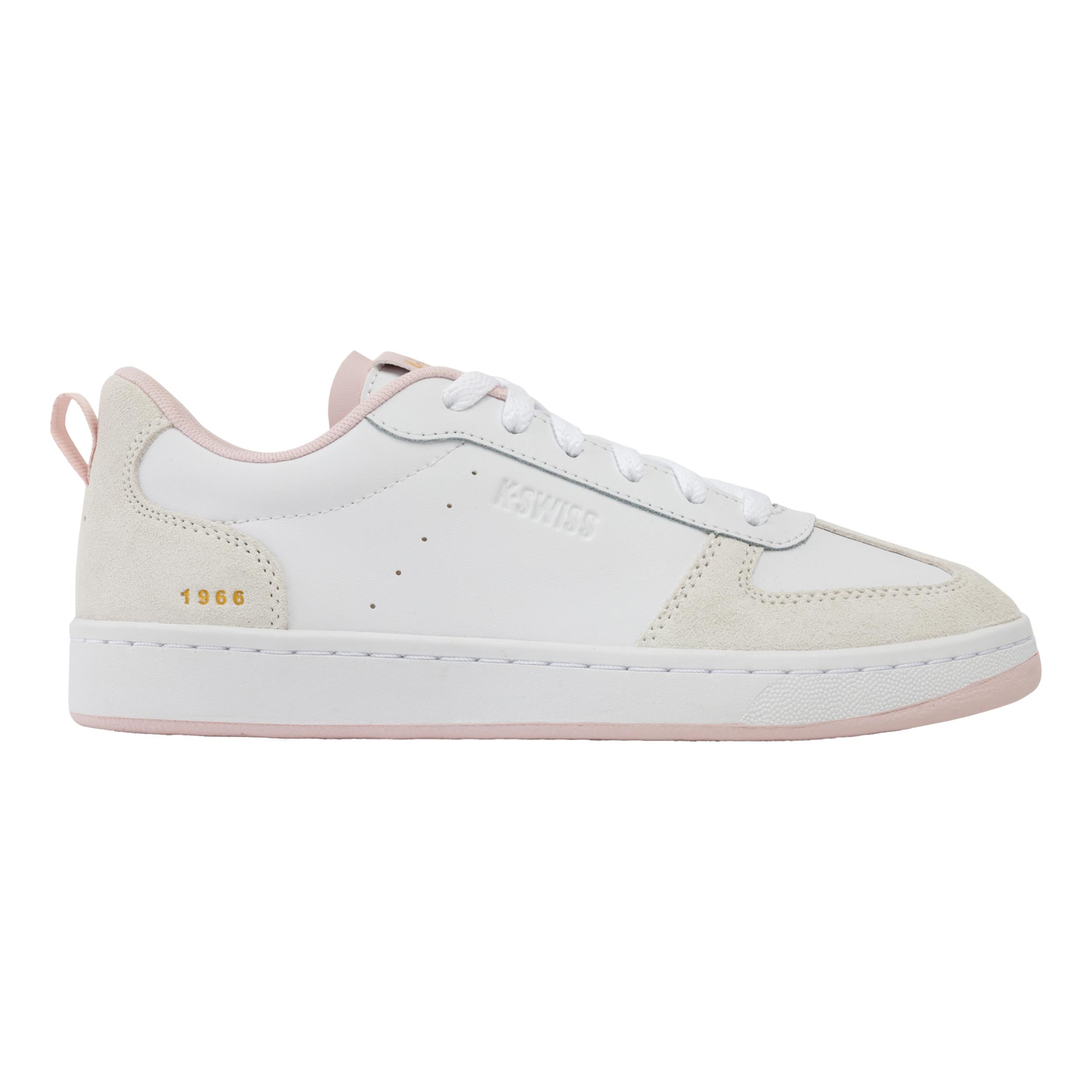 K-Swiss Court Varsity Vrijtijdsschoen Dames-wit, crème