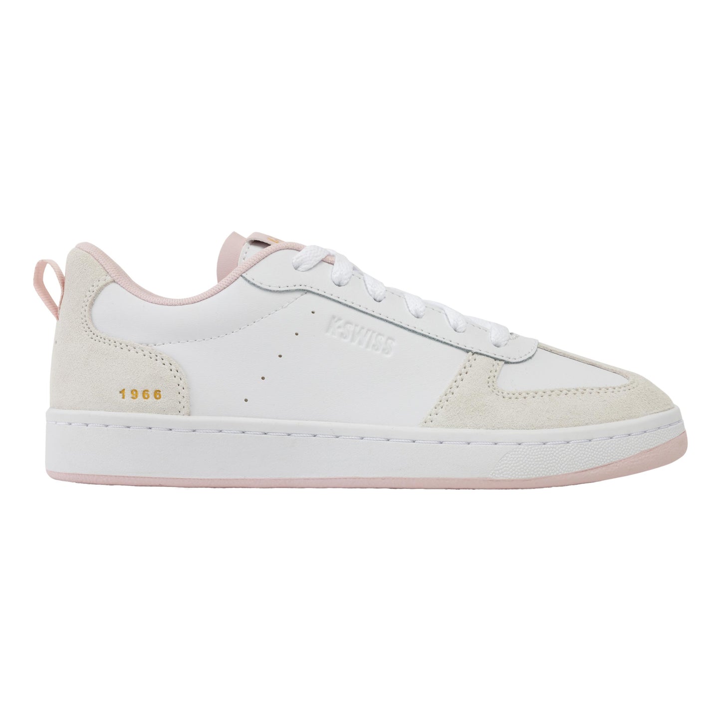 K-Swiss Court Varsity Vrijtijdsschoen Dames-wit, crème