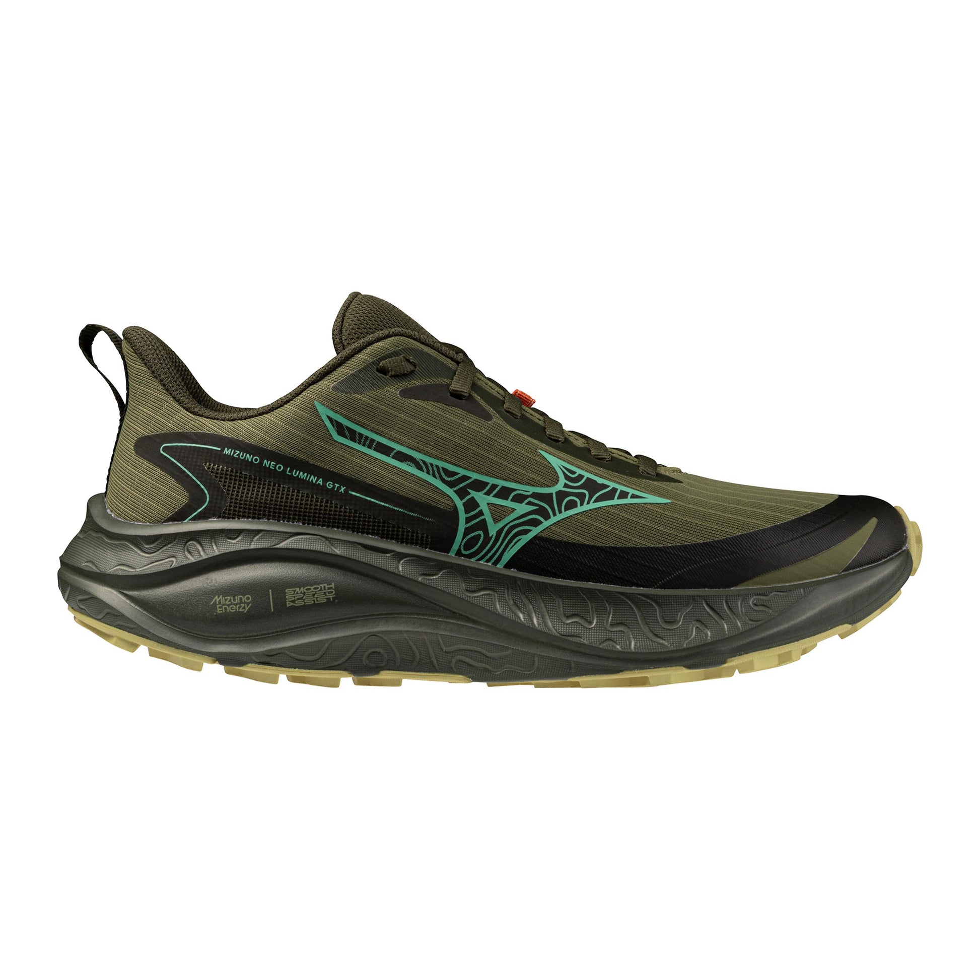 Mizuno Neo Lumina GTX  Trailschoen Dames - olijf, mint