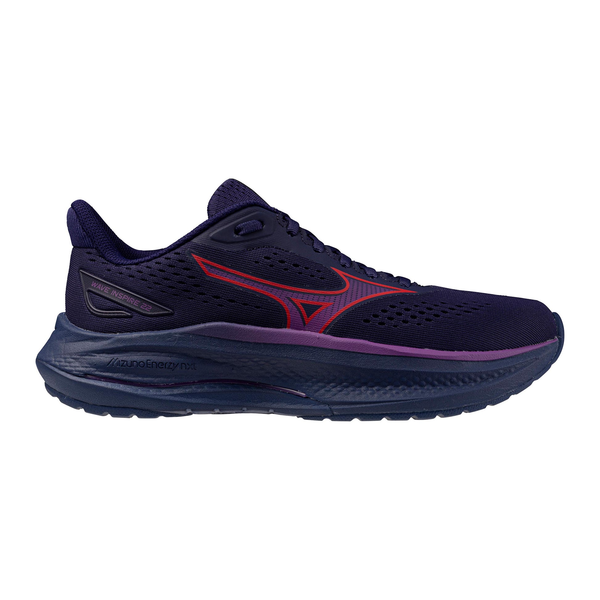 Mizuno Wave Inspire 22  Stabiliteitsschoen Dames - donkerblauw, lila