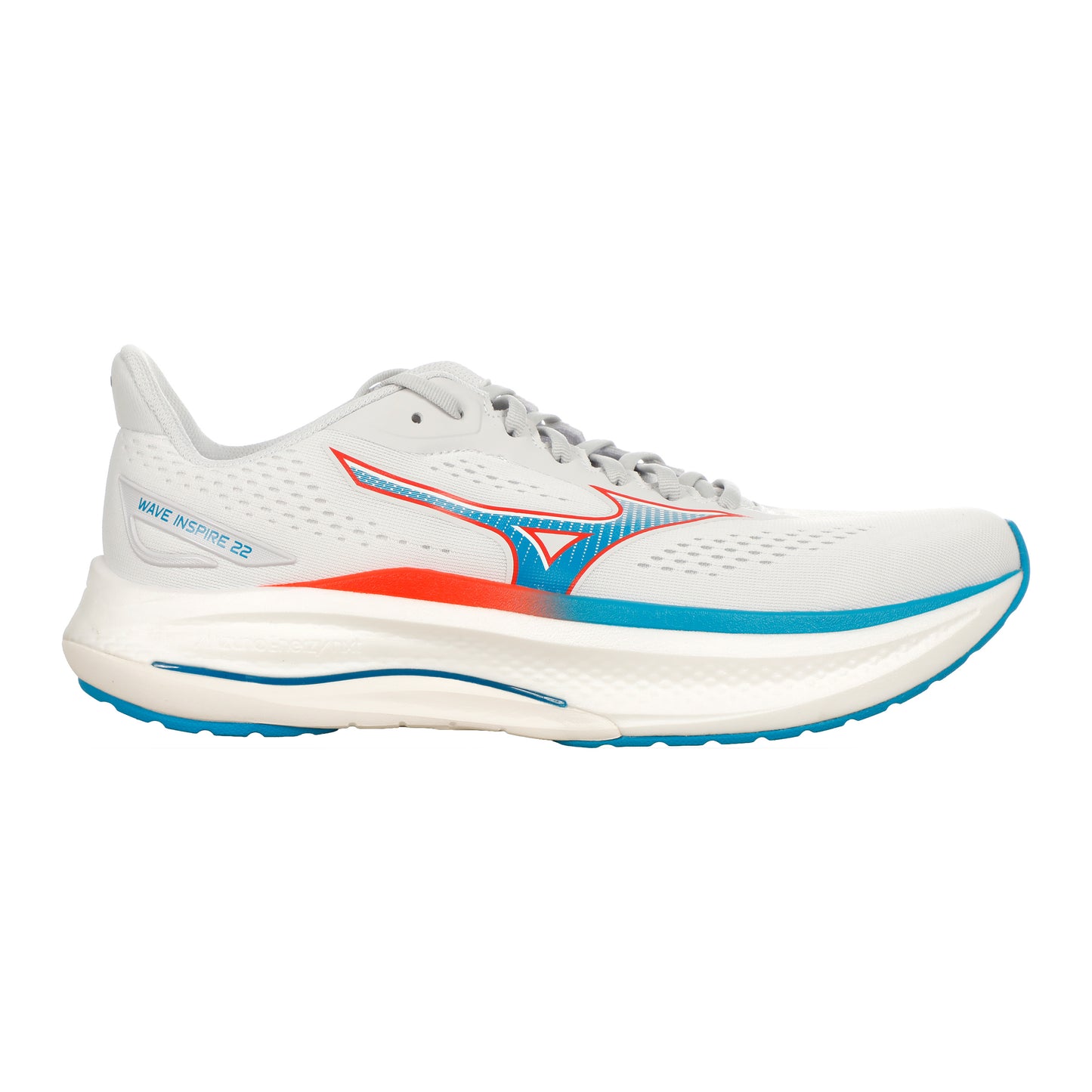 Mizuno Wave Inspire 22  Stabiliteitsschoen Heren - crème, blauw