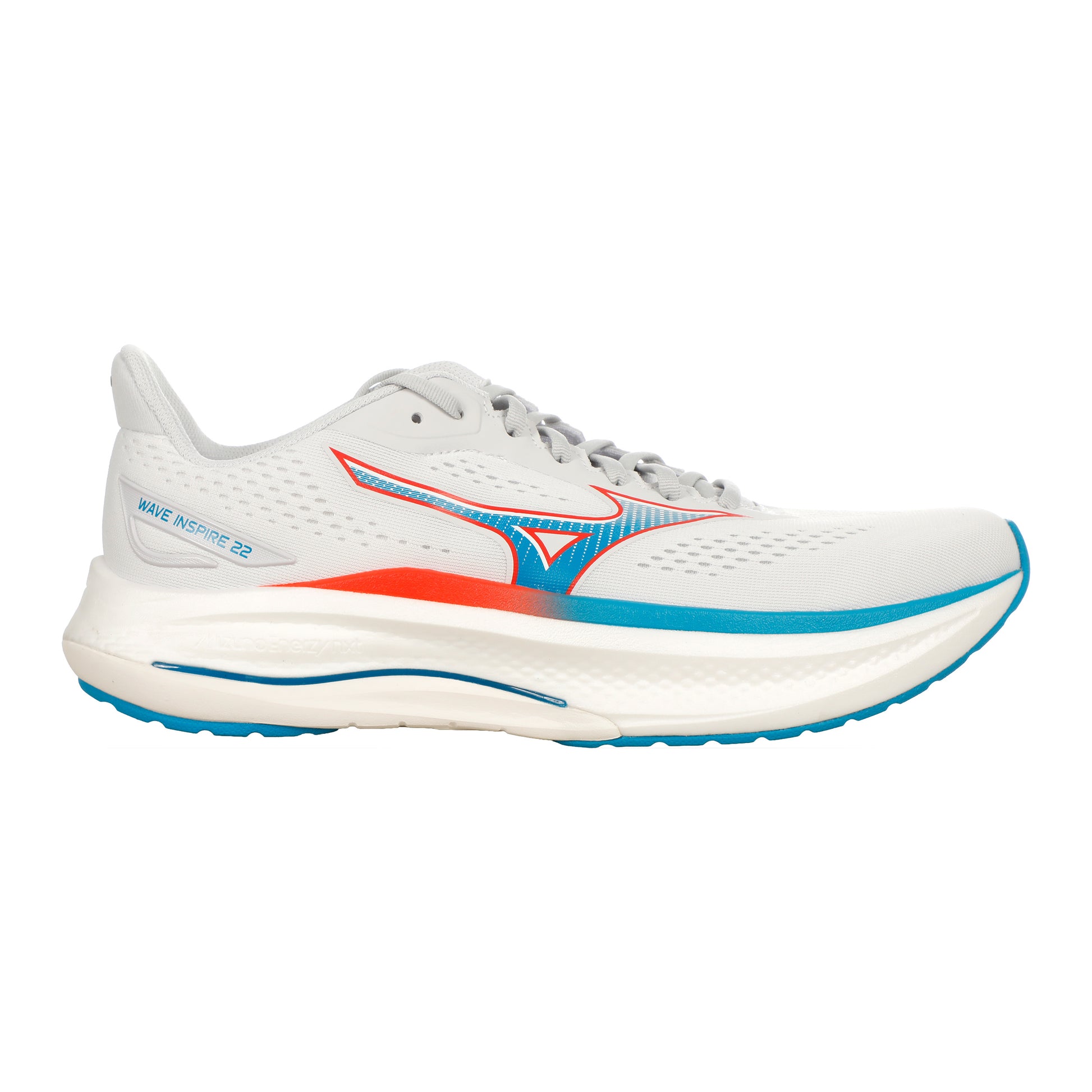 Mizuno Wave Inspire 22  Stabiliteitsschoen Heren - crème, blauw