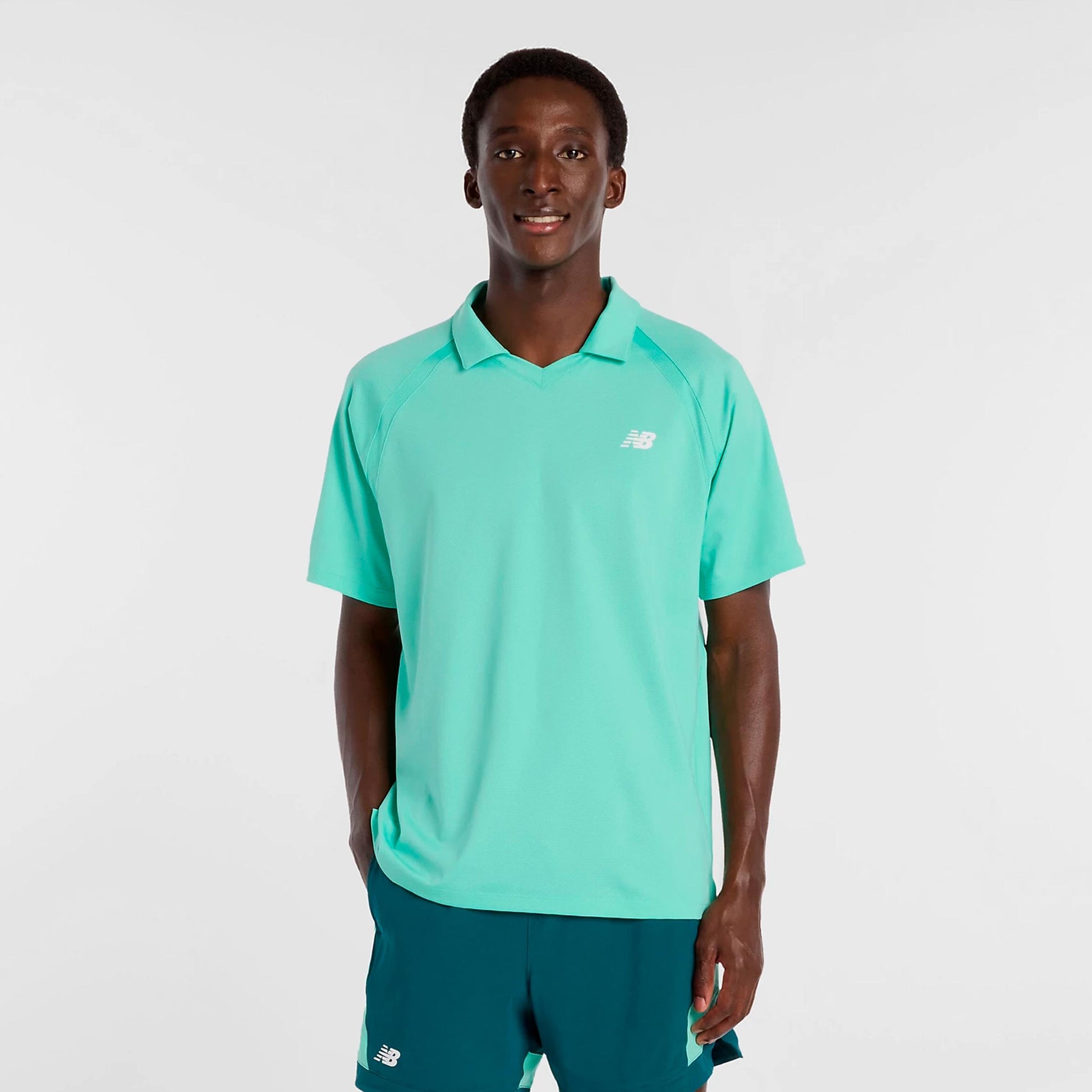 New Balance Tournament T-shirt Heren-mint, wit