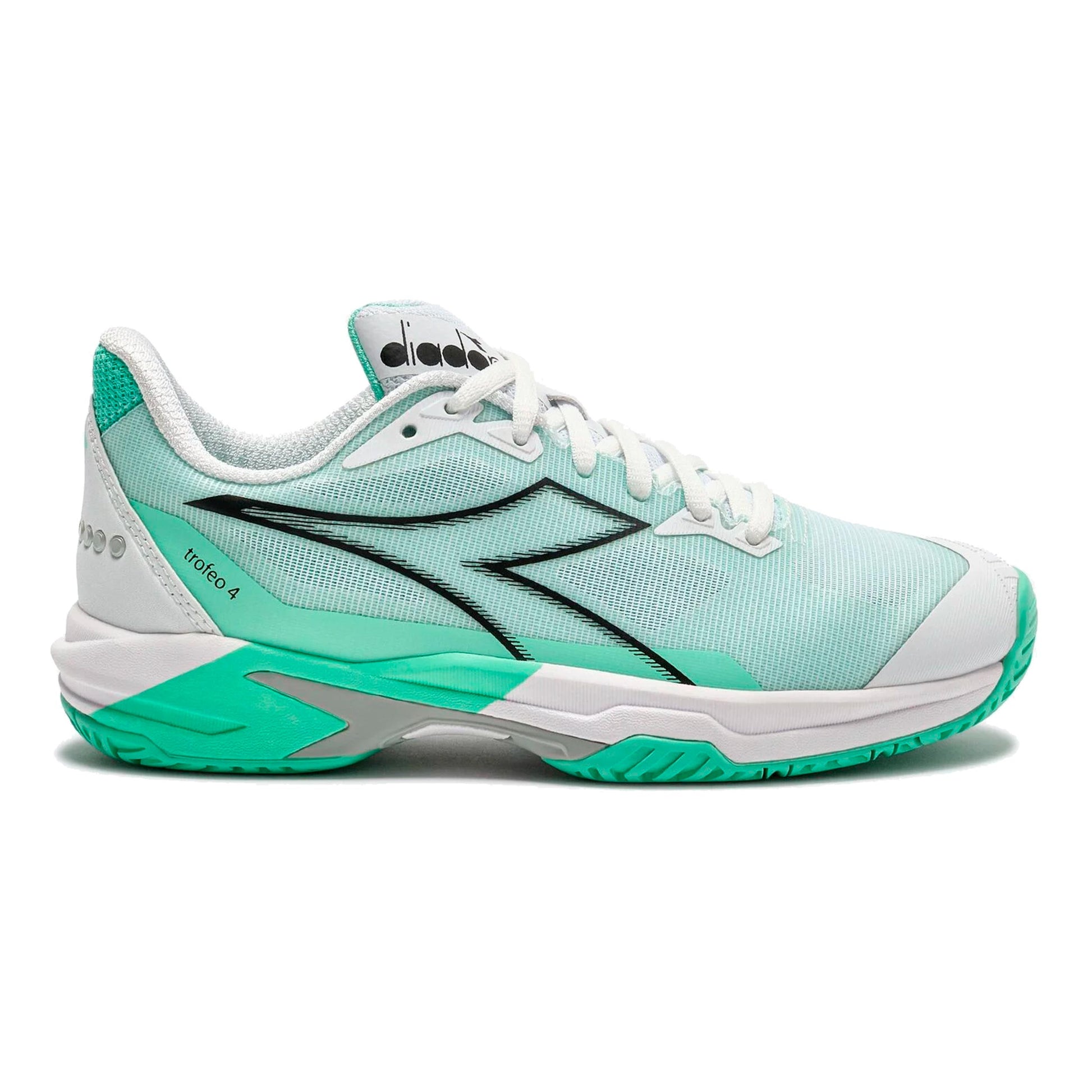 Diadora Trofeo 4 Allcourt schoen Dames-wit, zwart