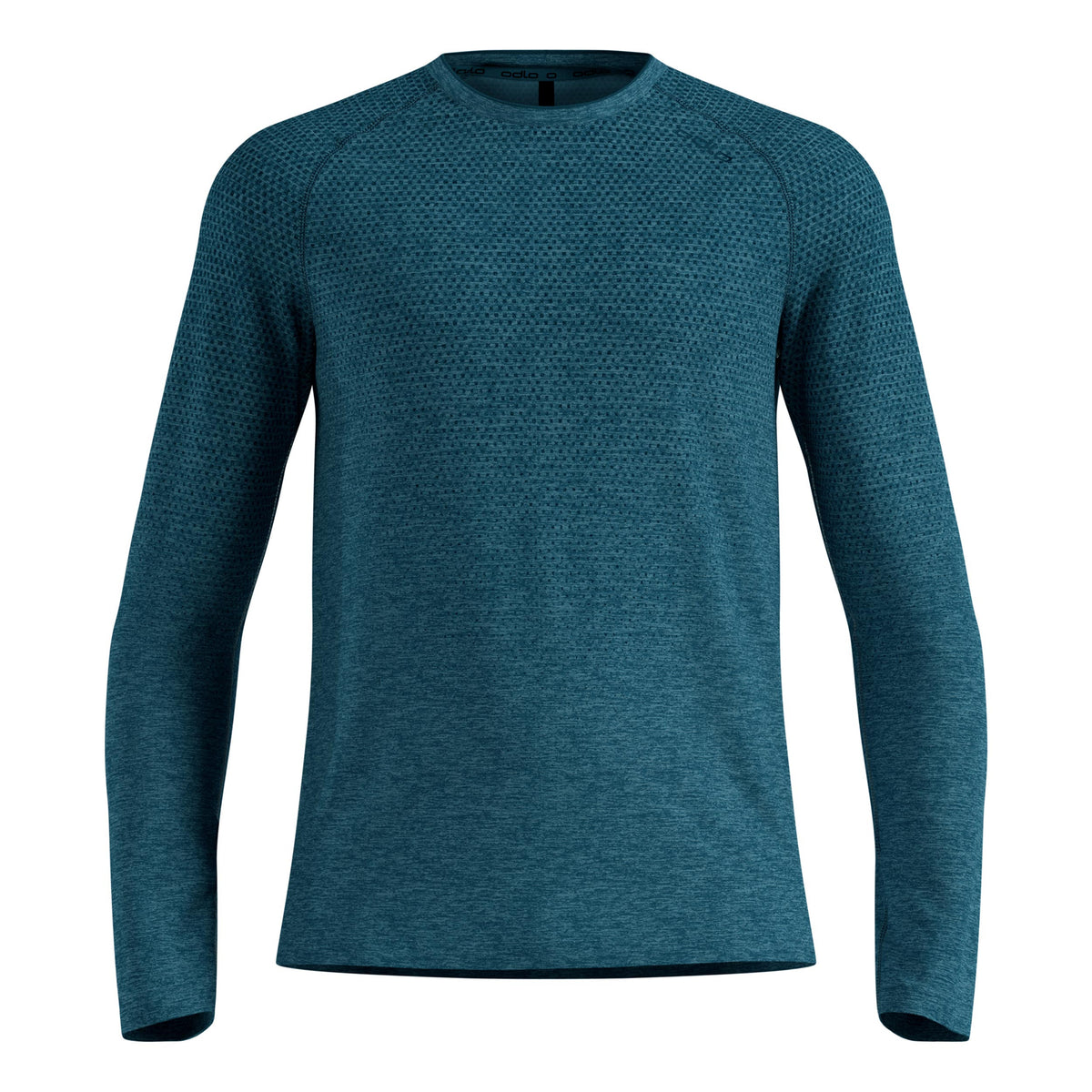 Odlo Essential Seamless  Hardloopshirt Heren - petrolblauw
