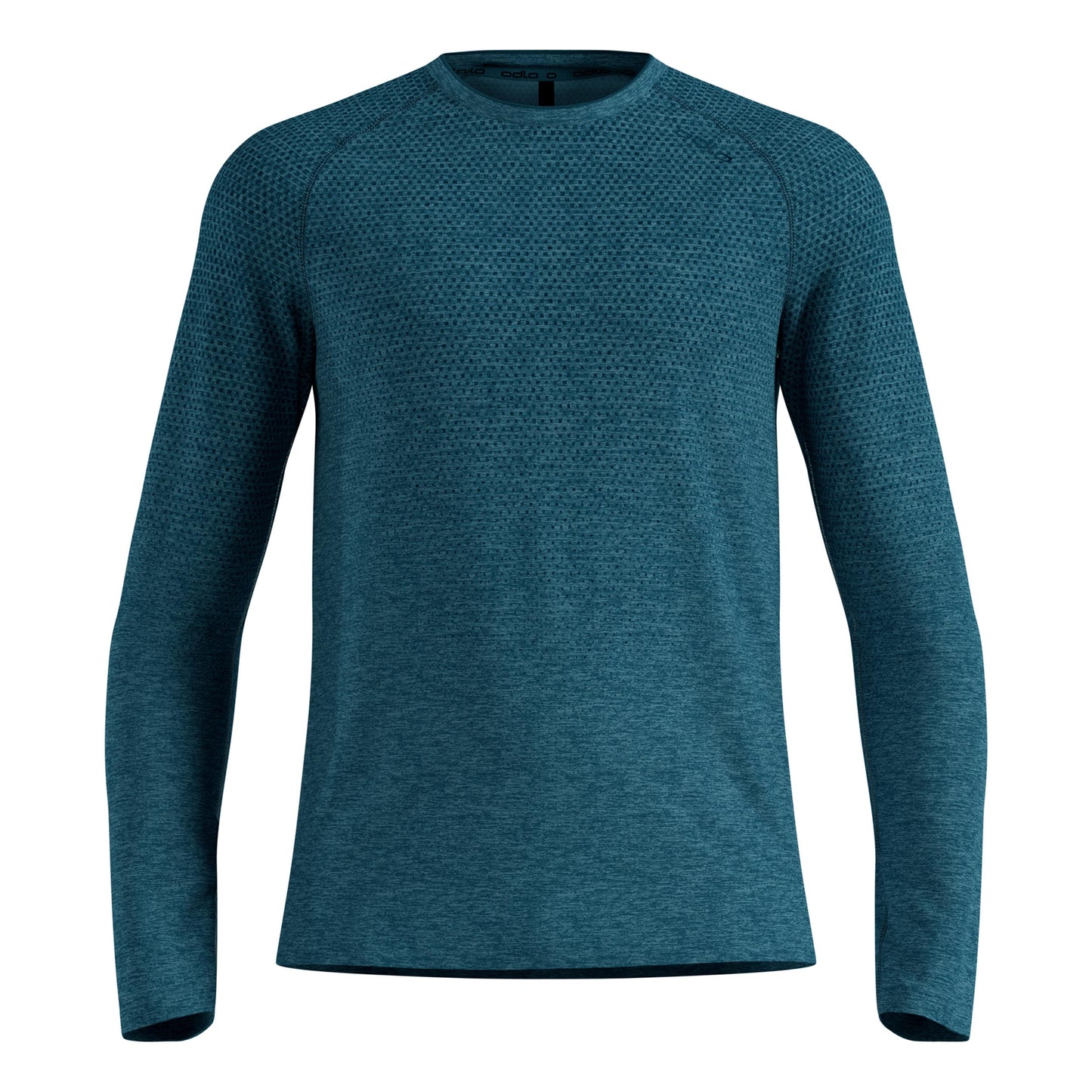 Odlo Essential Seamless  Hardloopshirt Heren - petrolblauw