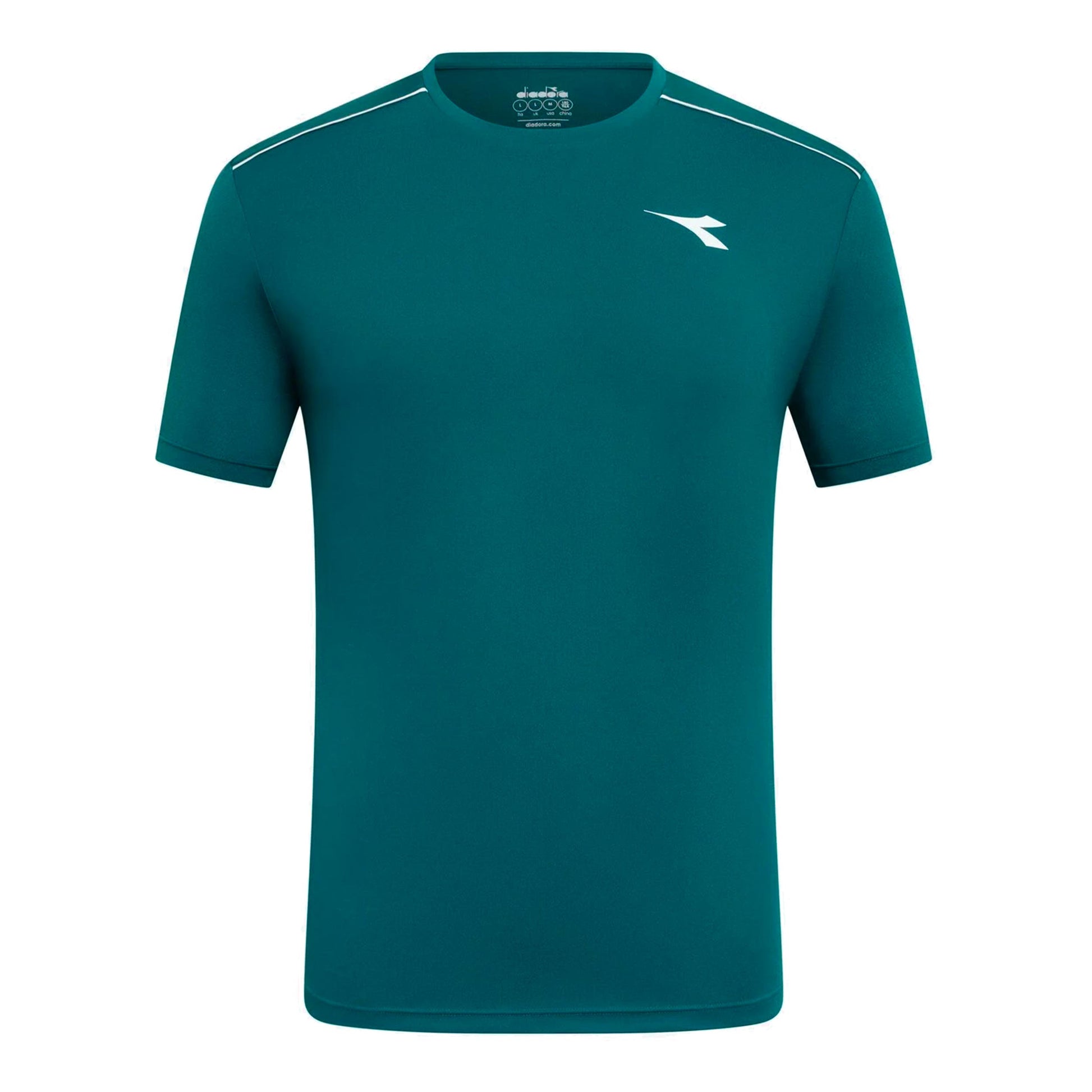 Diadora Court T-shirt Heren-donkergroen