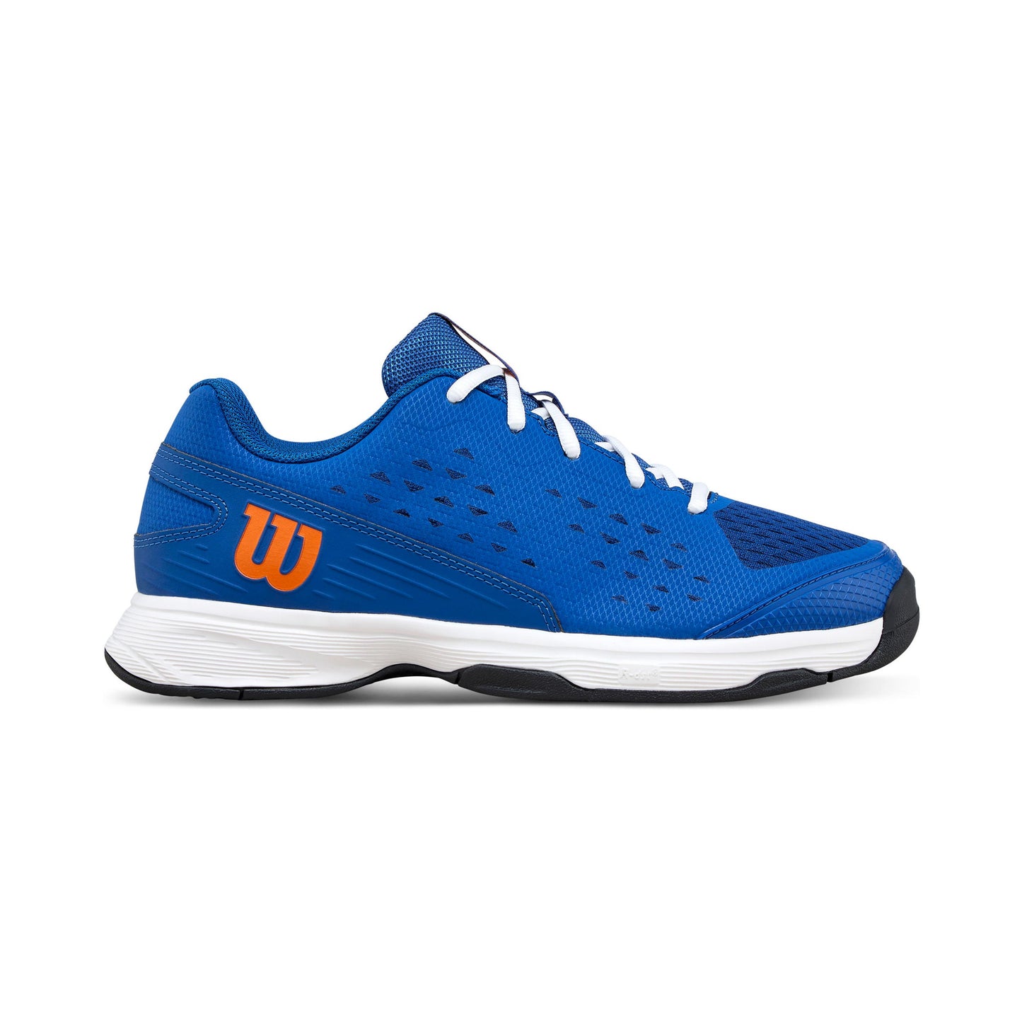 Wilson Rush Pro Jr Allcourt schoen Kinderen-blauw, oranje