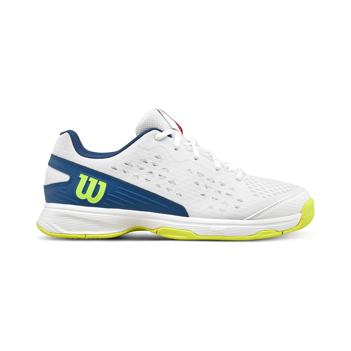 Wilson Rush Pro Jr Allcourt schoen Kinderen - wit, blauw