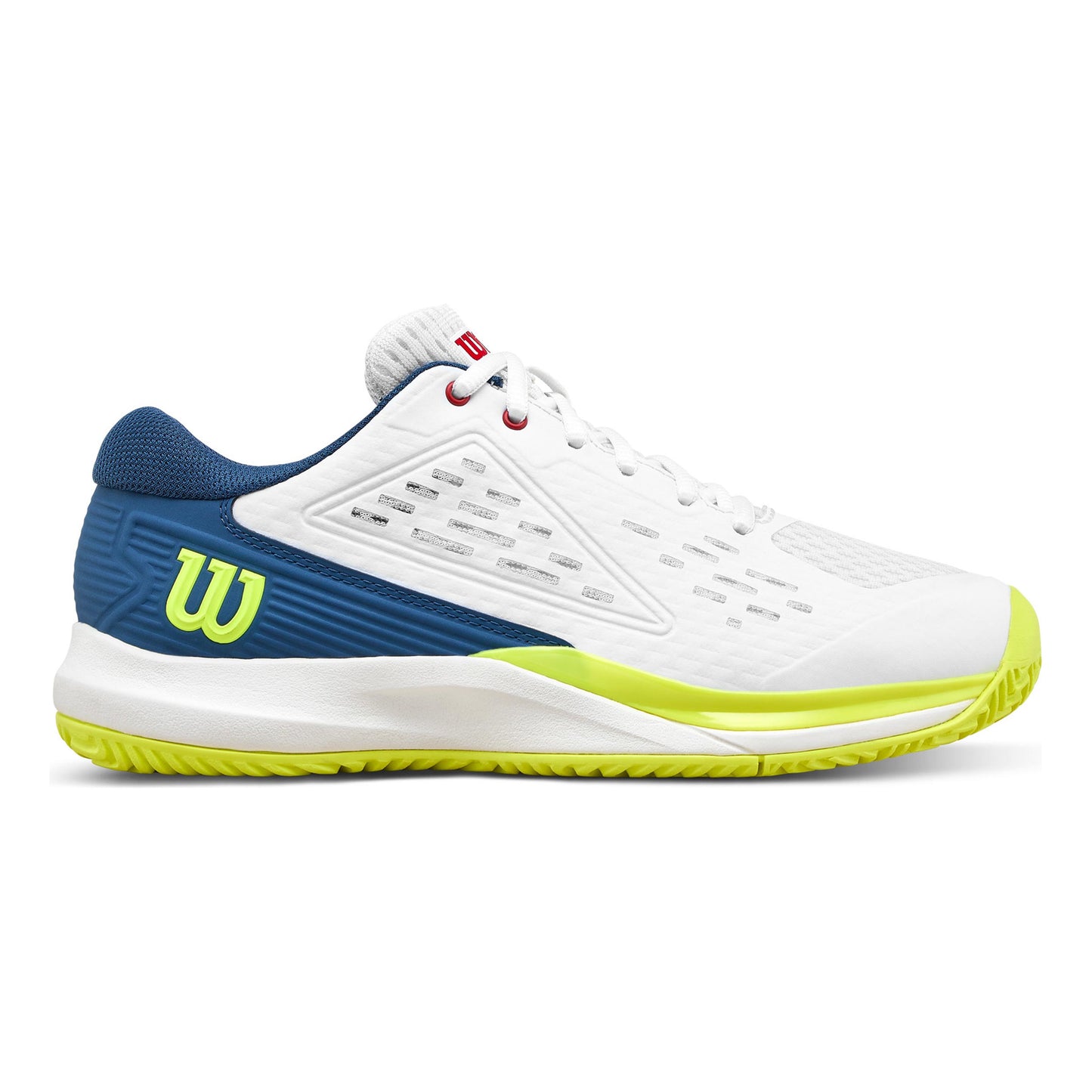Wilson Rush Pro Ace Jr Allcourt schoen Kinderen - wit, blauw