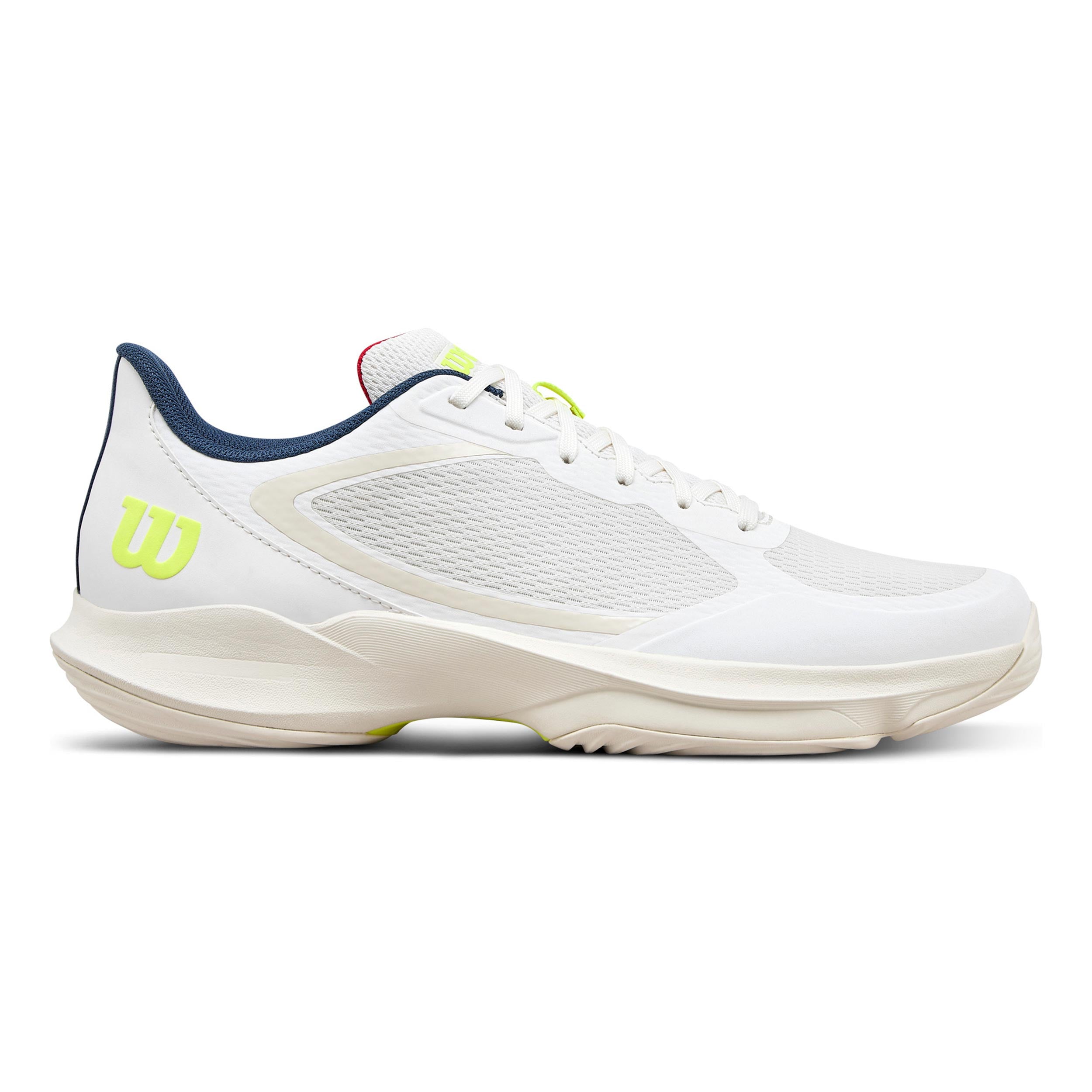 Wilson Hurakn Lite Padel schoen Heren - wit, neongeel